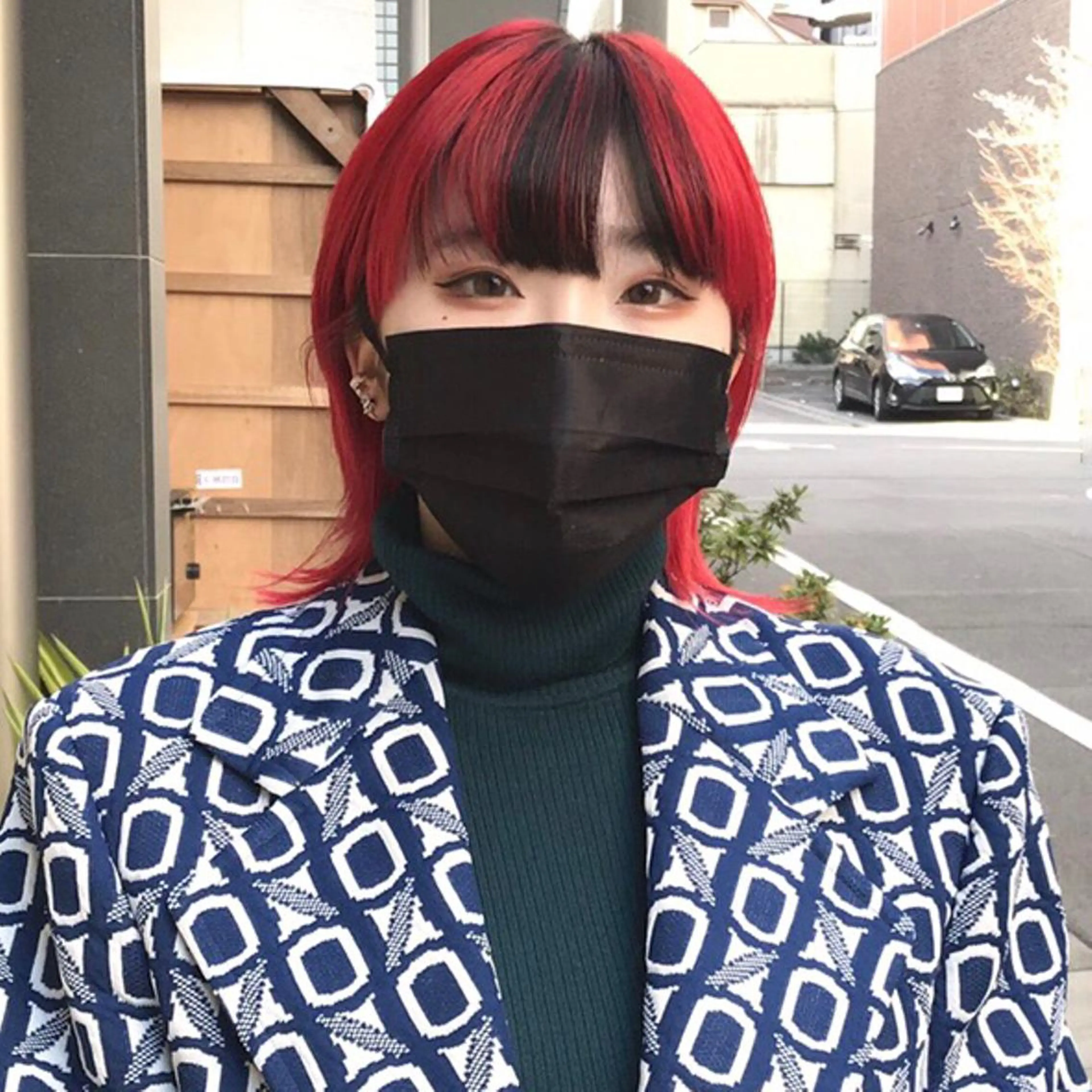 ミディアム カラー メンズ メンズブリーチ メンズインナーカラー マッシュウルフ マッシュ メンズウルフカット カット ヘアカラー トリートメント ヘアセット ✂︎ウルフ・ショート ✂︎MIKUNIのヘアスタイル