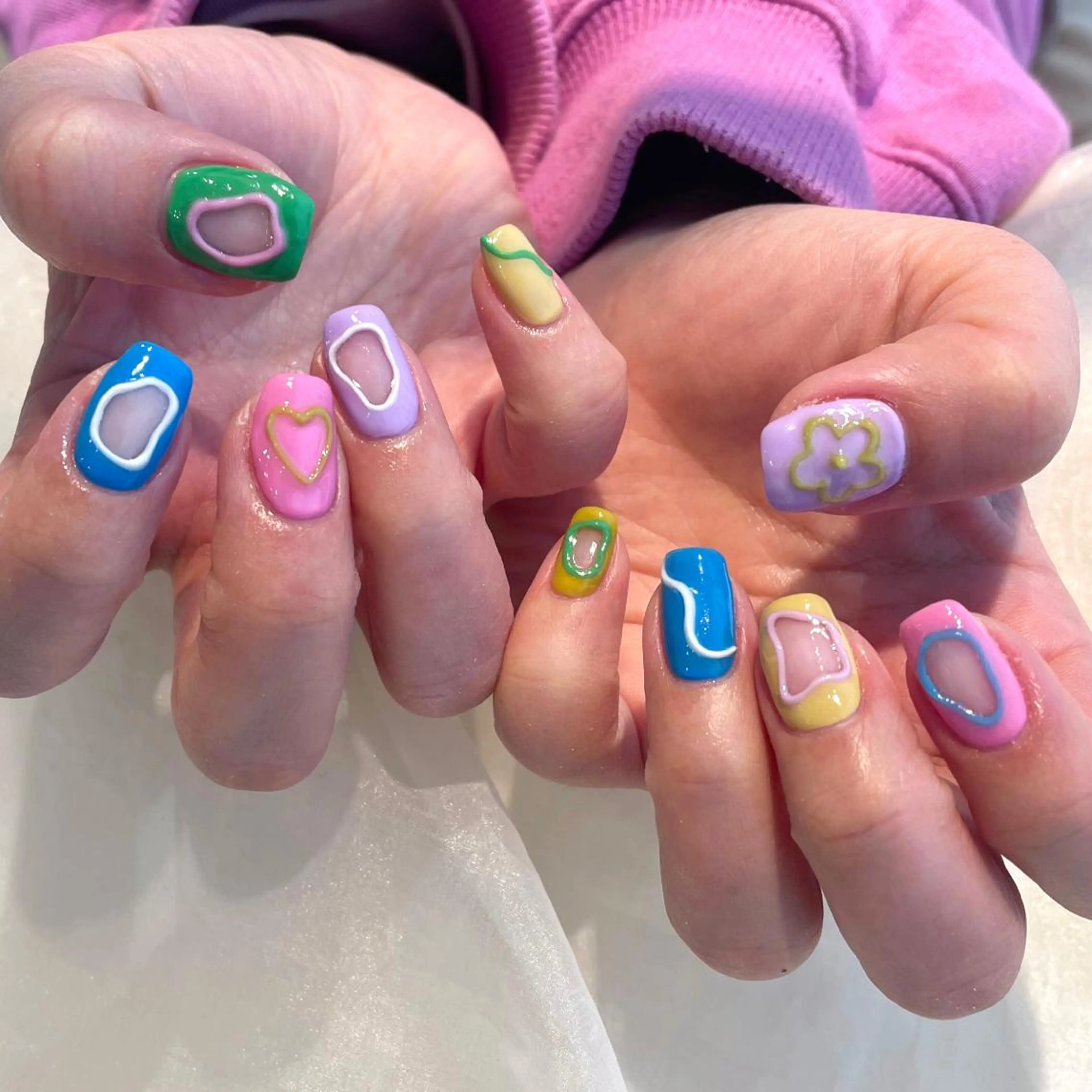 ネイル ハンドネイル 新井 ひなののネイルデザイン