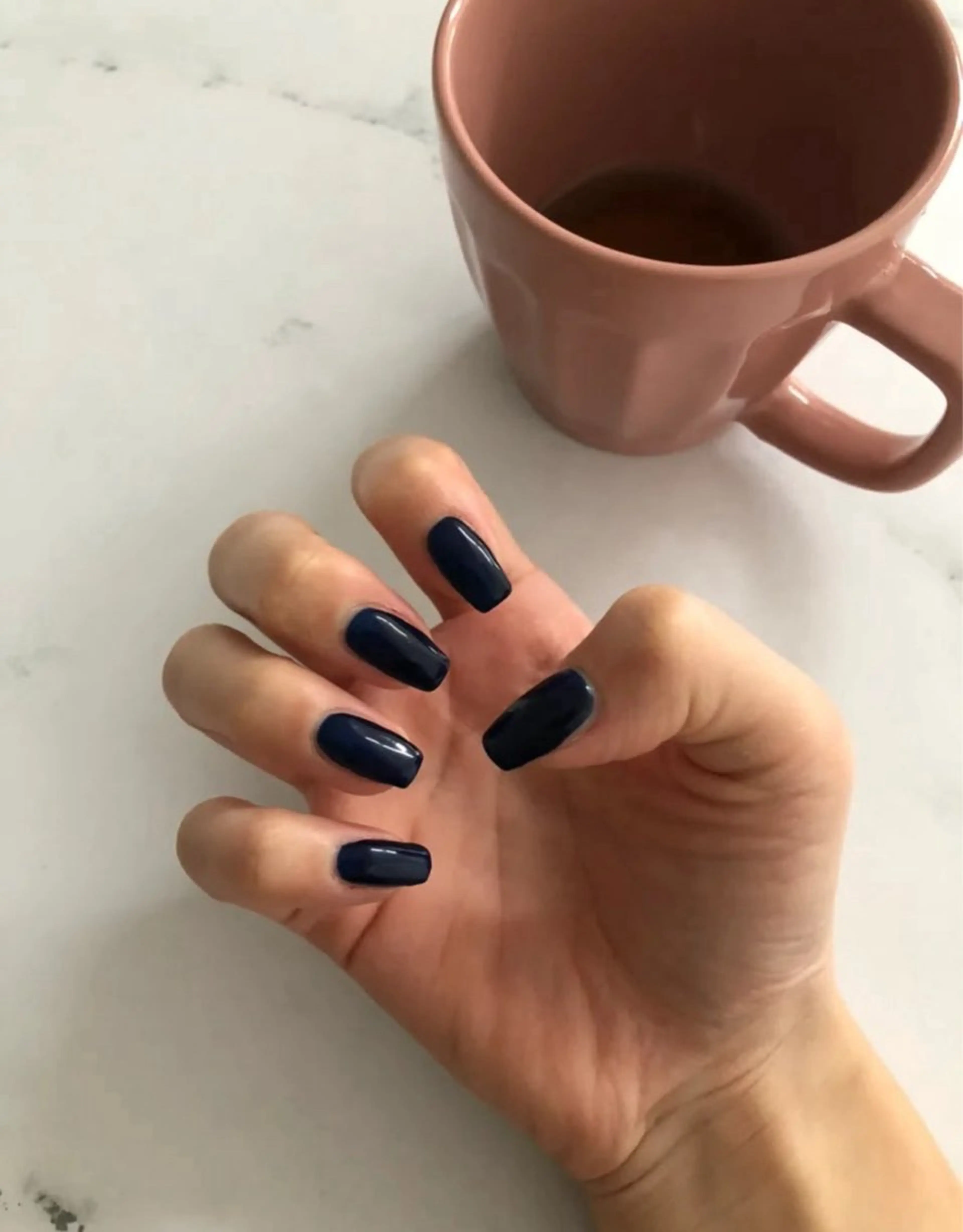 ネイル ネイビー ワンカラーネイル Uni. ___nailのネイルデザイン