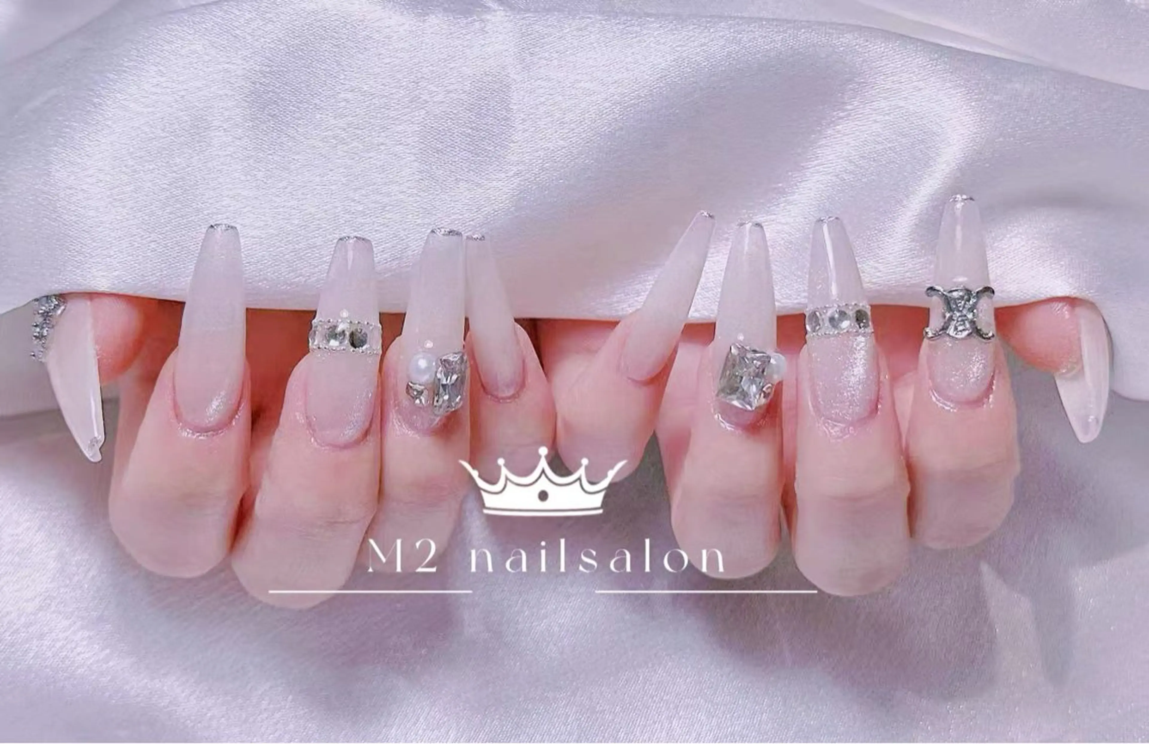 ネイル ジェルネイル マグネットネイル パラジェル 春ネイル ワンホンネイル ハンドネイル エムズ エムズのマツエク・マツパデザイン