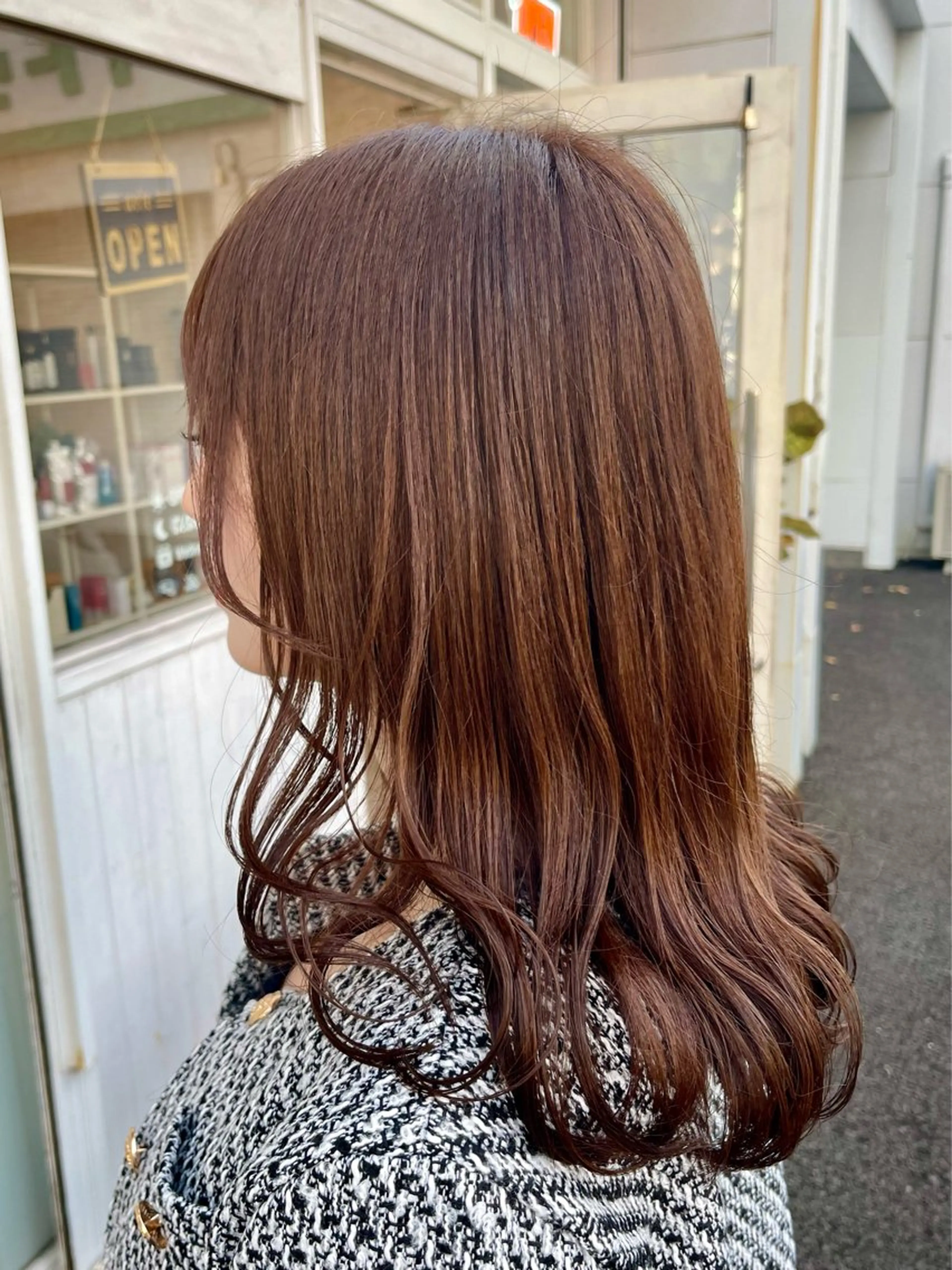 セミロング カット ヘアカラー トリートメント 🍭透明感カラー 志賀拓海🍬🌈のヘアスタイル