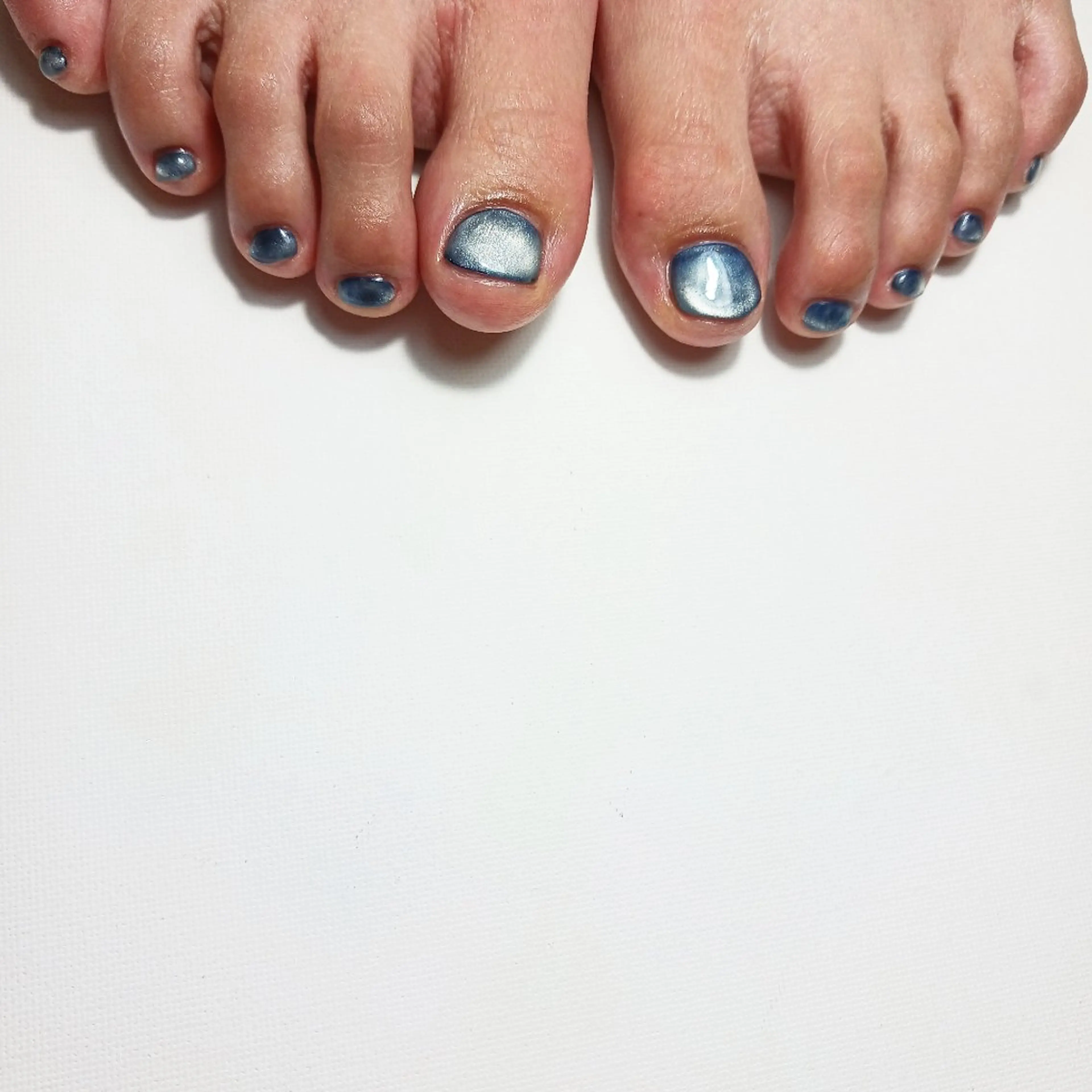 ネイル ジェルネイル マグネットネイル 持ち込み ネイビー ショートネイル owlnail /持込みデザイン専門のネイルデザイン