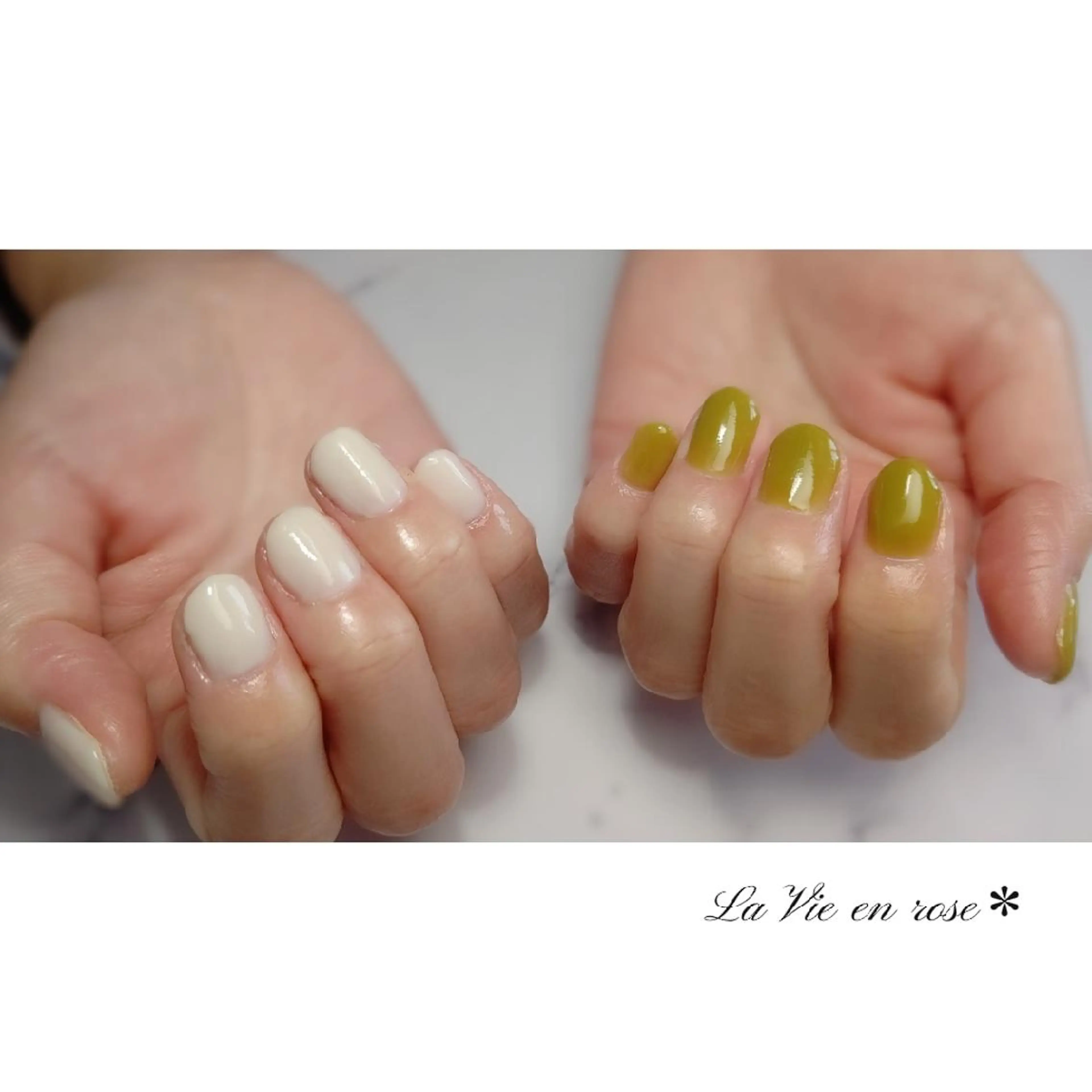 ネイル ロングネイル ワンカラーネイル ラヴィアン ローズのネイルデザイン