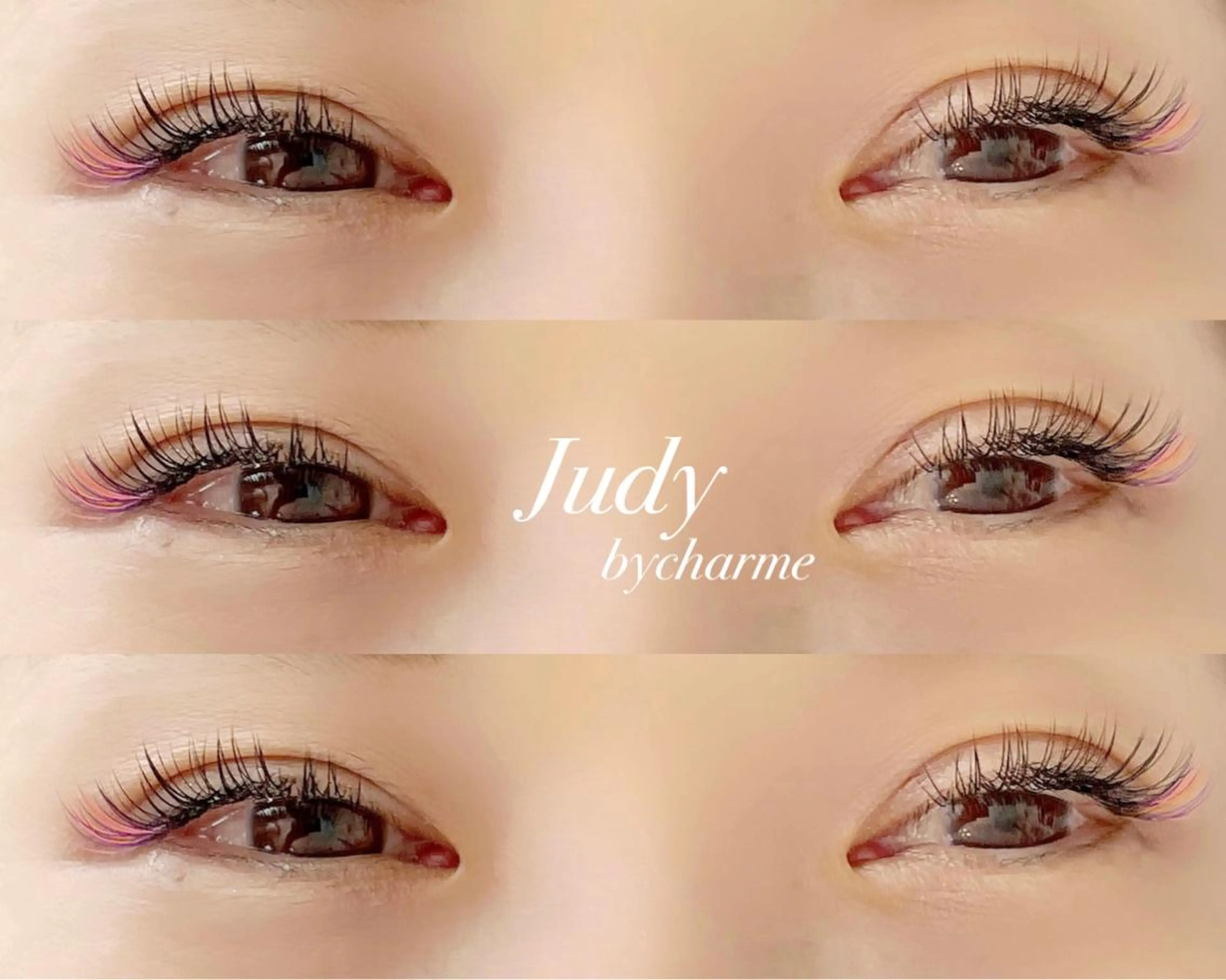 マツエク・マツパ 付け放題 フラットラッシュ パリジェンヌラッシュリフト セーブル マツエク Judy by charmeのマツエク・マツパデザイン