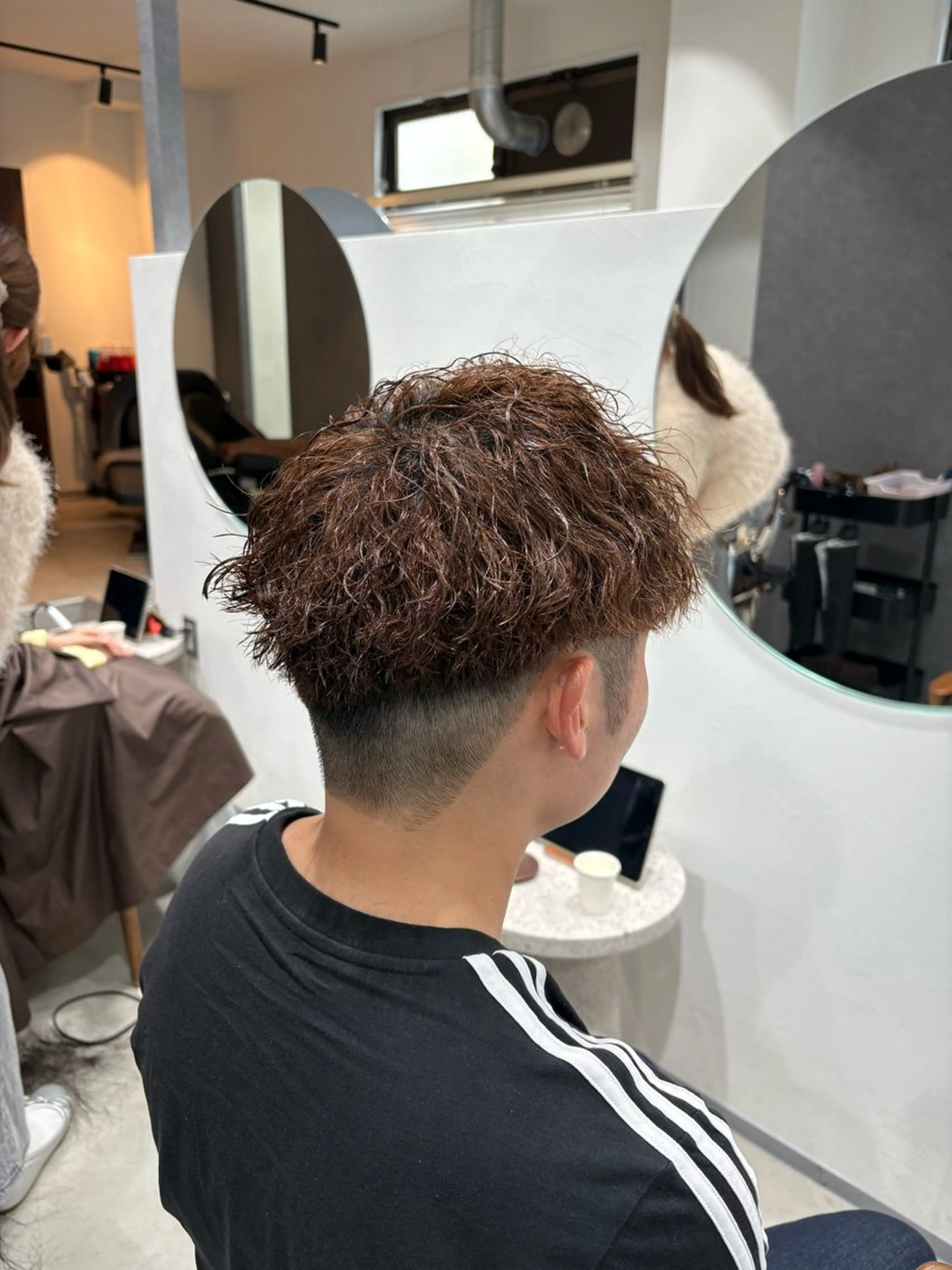 ショート パーマ メンズ メンズパーマ ツイストスパイラルパーマ スパイラルパーマ ボブ/レイヤー /河内温太のヘアスタイル