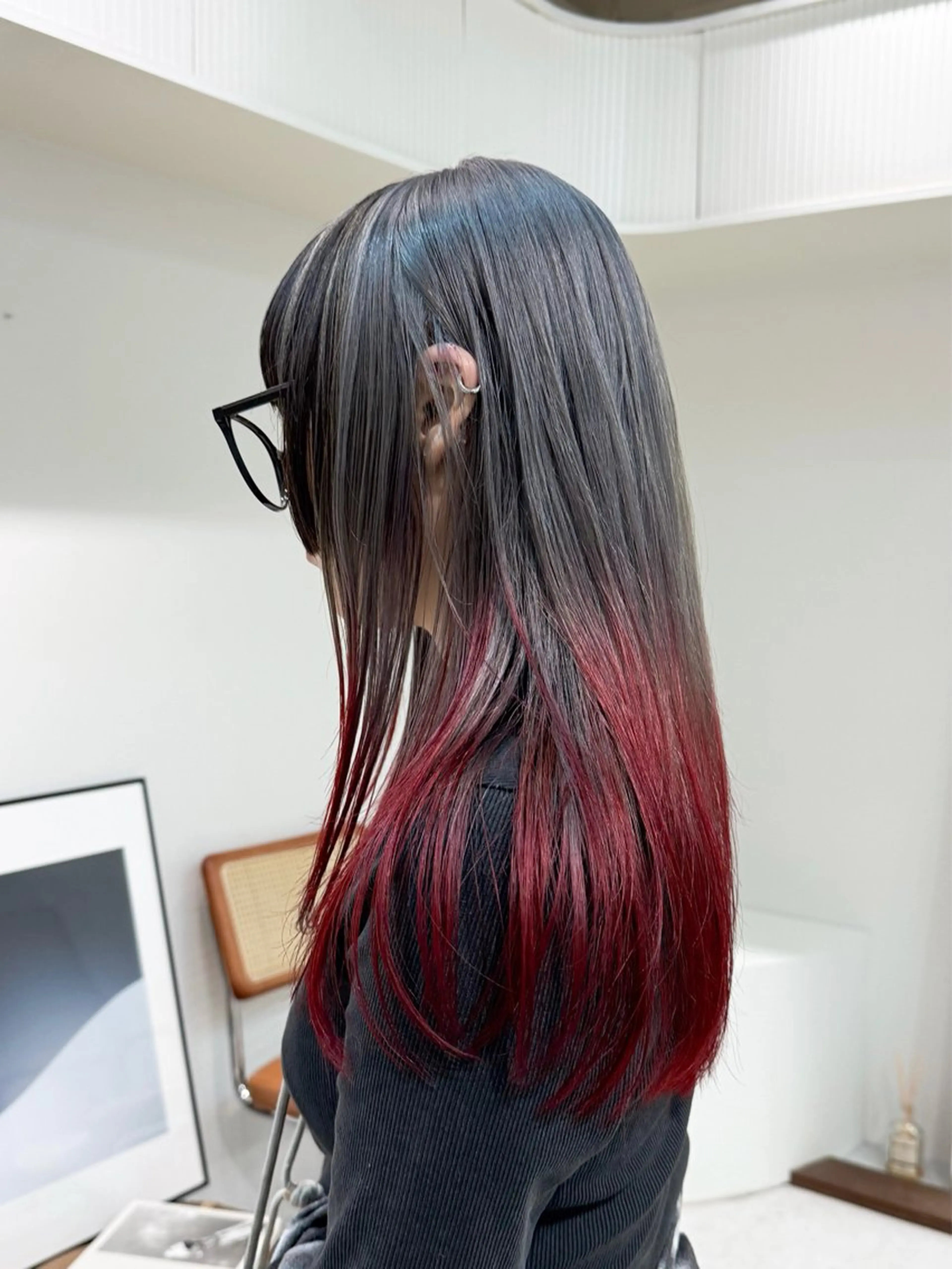 ロング カラー ヘアアレンジ ヘアカラー トリートメント 🦠デザインカラー/ 魚瀬あおい🦠のヘアスタイル