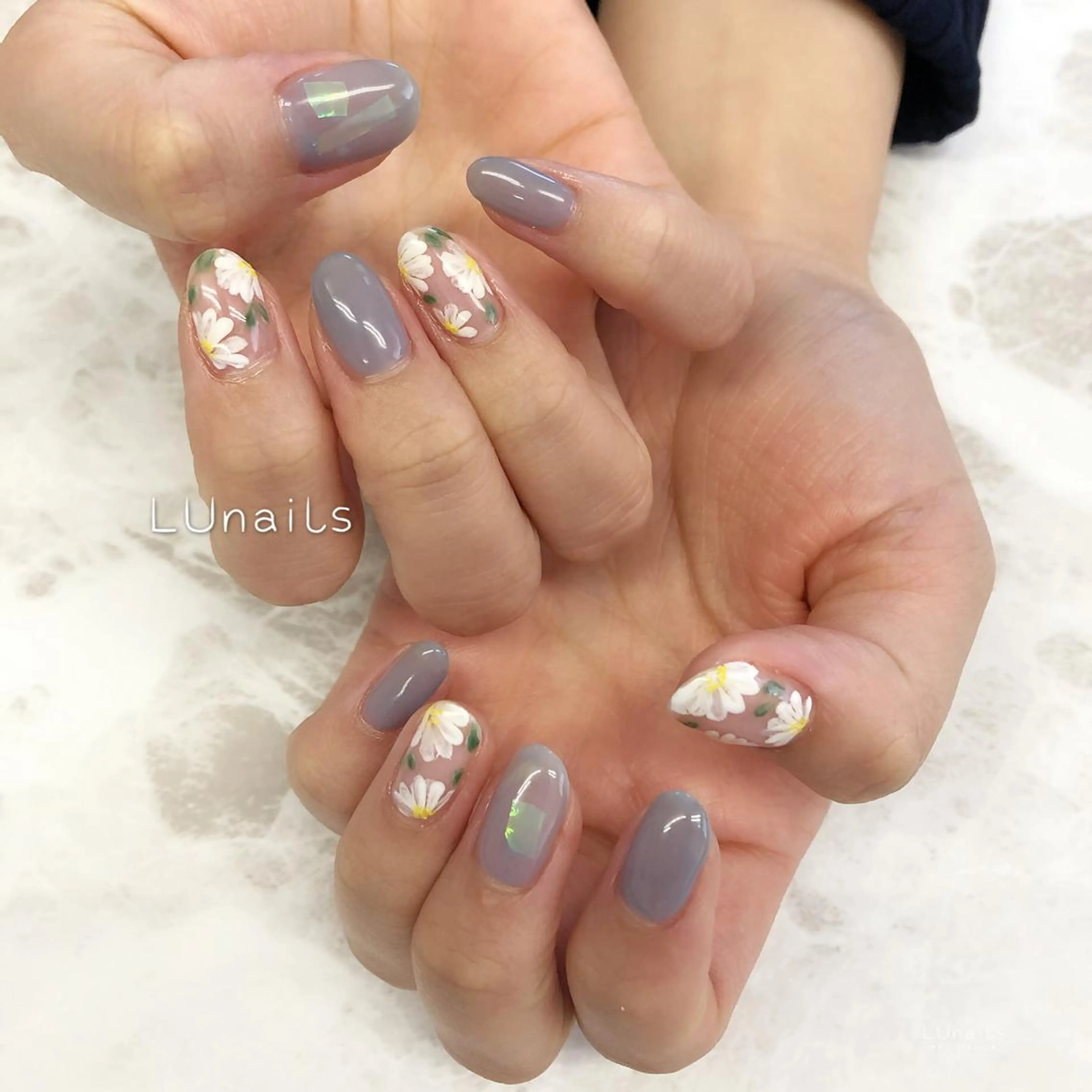 ネイル フラワーネイル LUnails MAHOのネイルデザイン