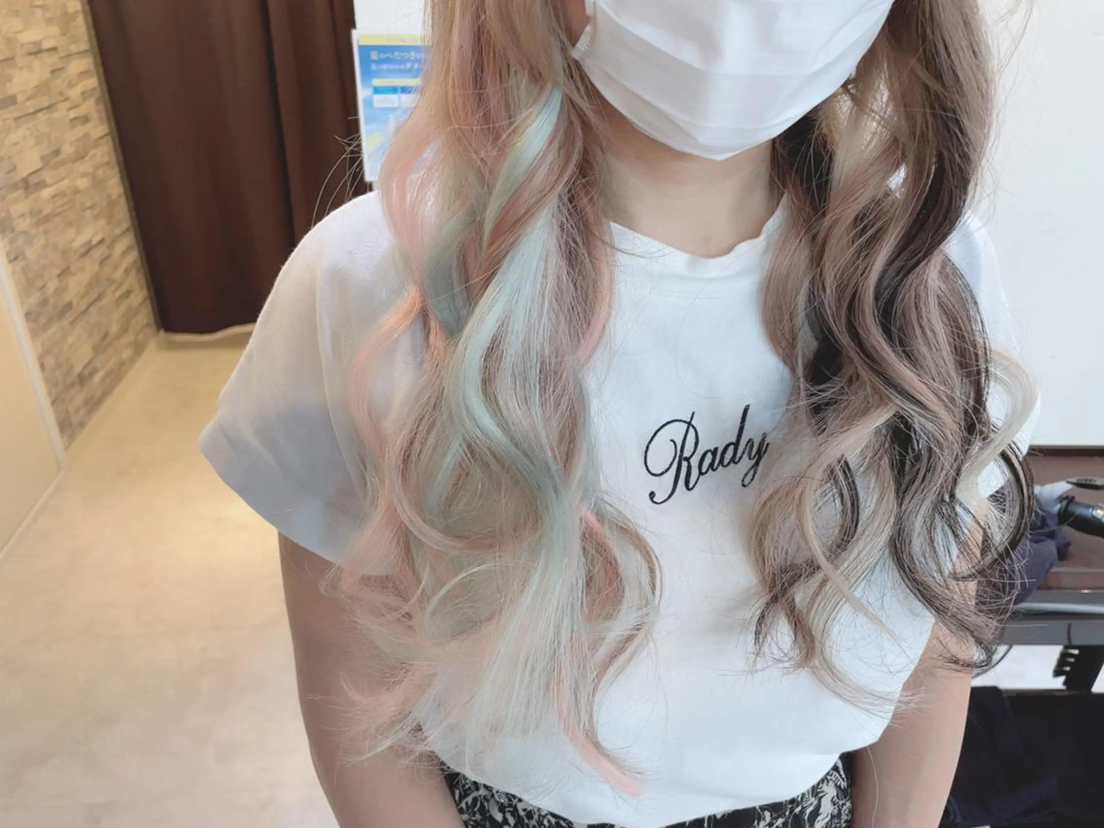 カラー ロング 最高級シールエクステ 💜Fave/あかねのヘアスタイル