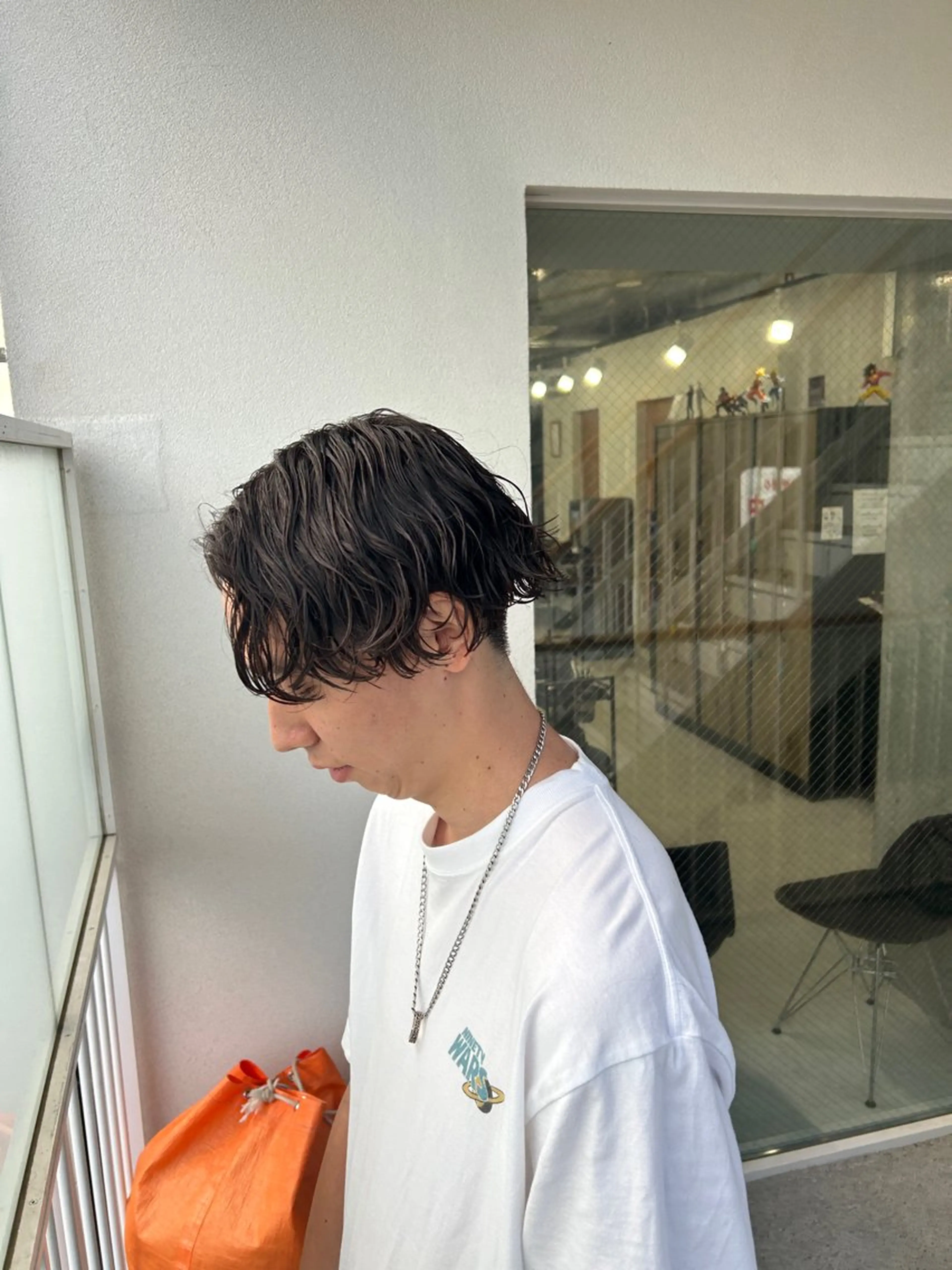 パーマ メンズ カット パーマ トリートメント ヘッドスパ ヘアセット カズキ🌼曲がる縮毛 ／くせ毛パーマのヘアスタイル