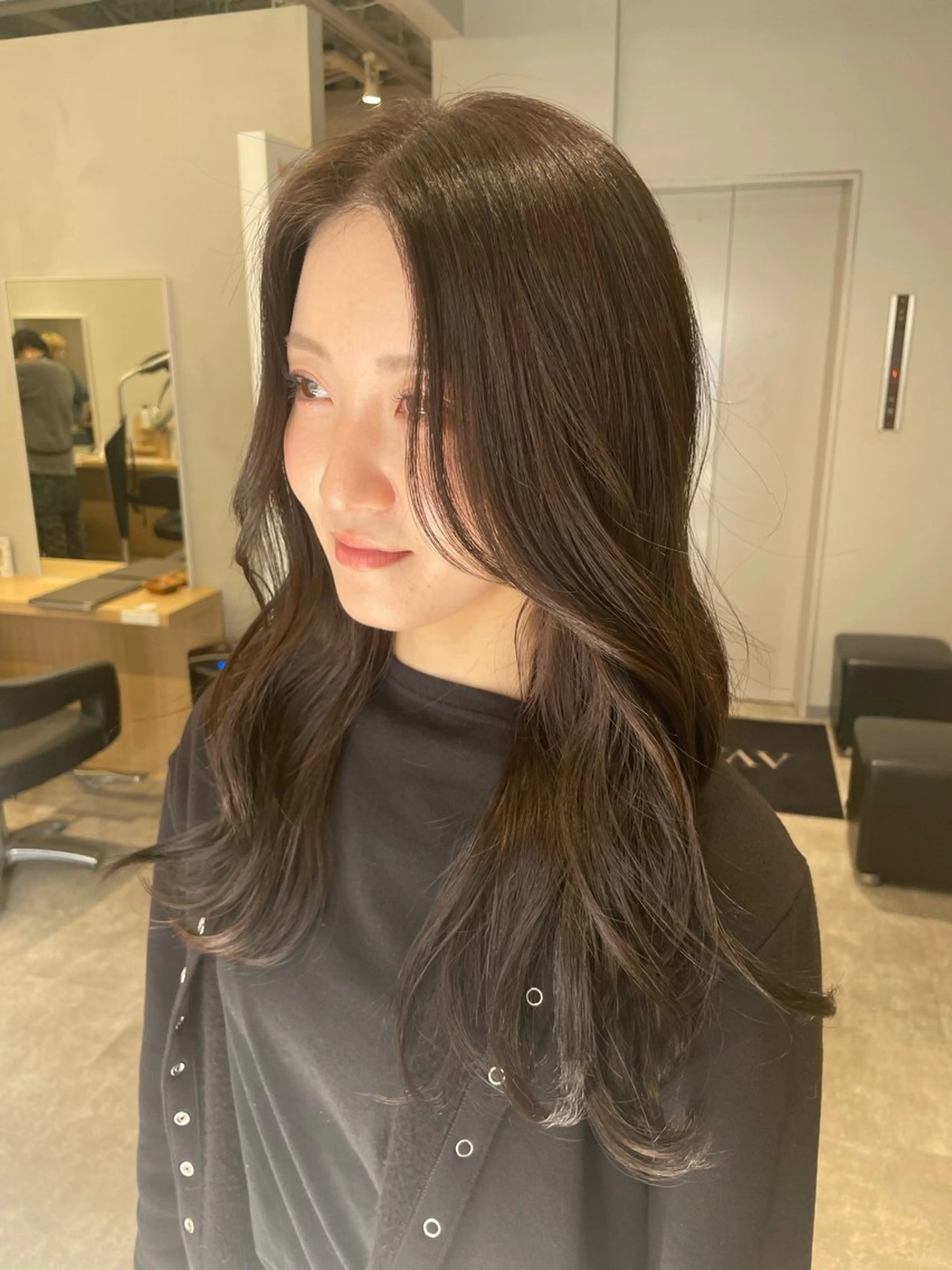 ミディアム カット ヘアカラー トリートメント Zina【梅田】 /田中 沙弥のヘアスタイル