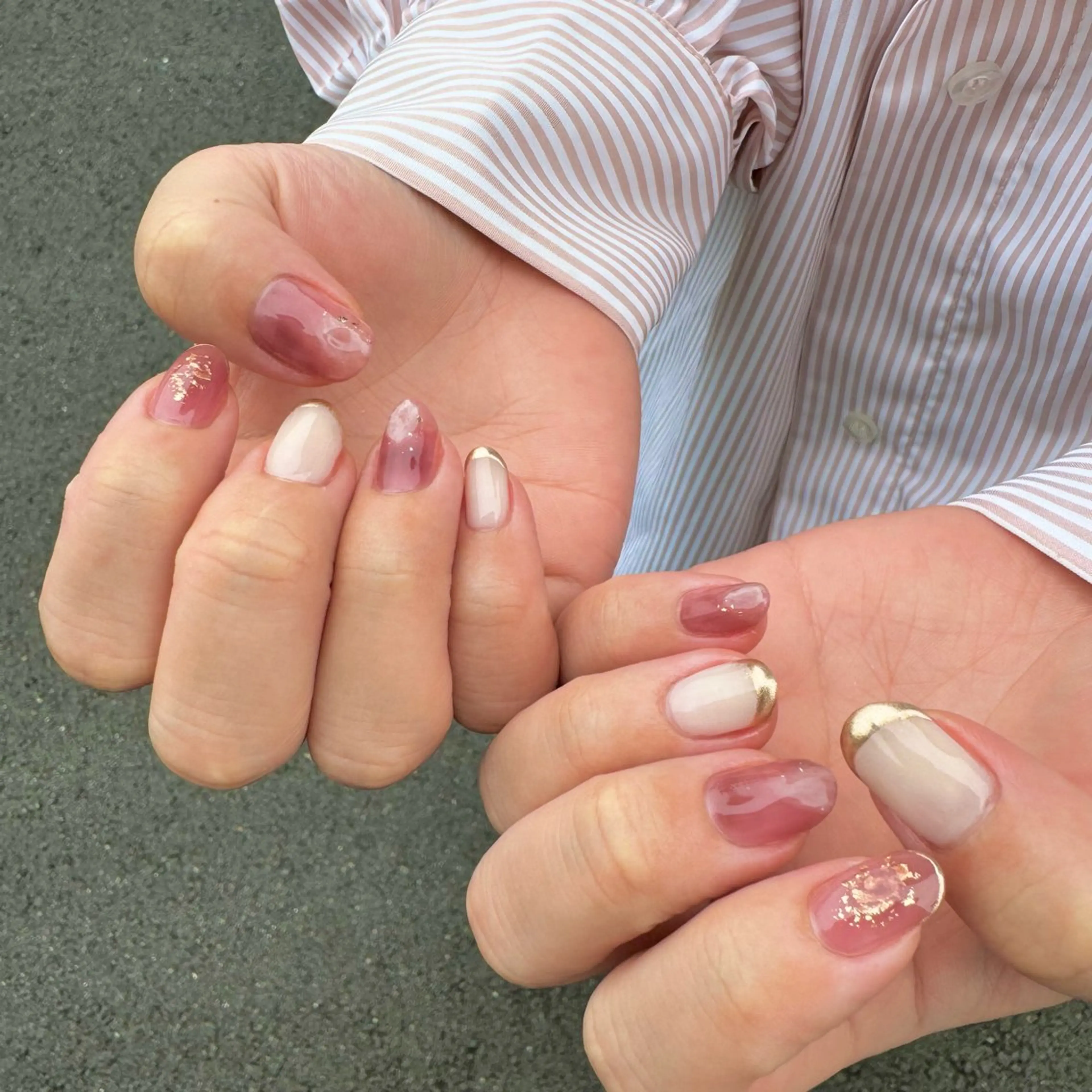 ネイル ニュアンスネイル ピンク Nail Sant Esperanza by SALON DE やす所属・Sant Esperanzaのネイルデザイン