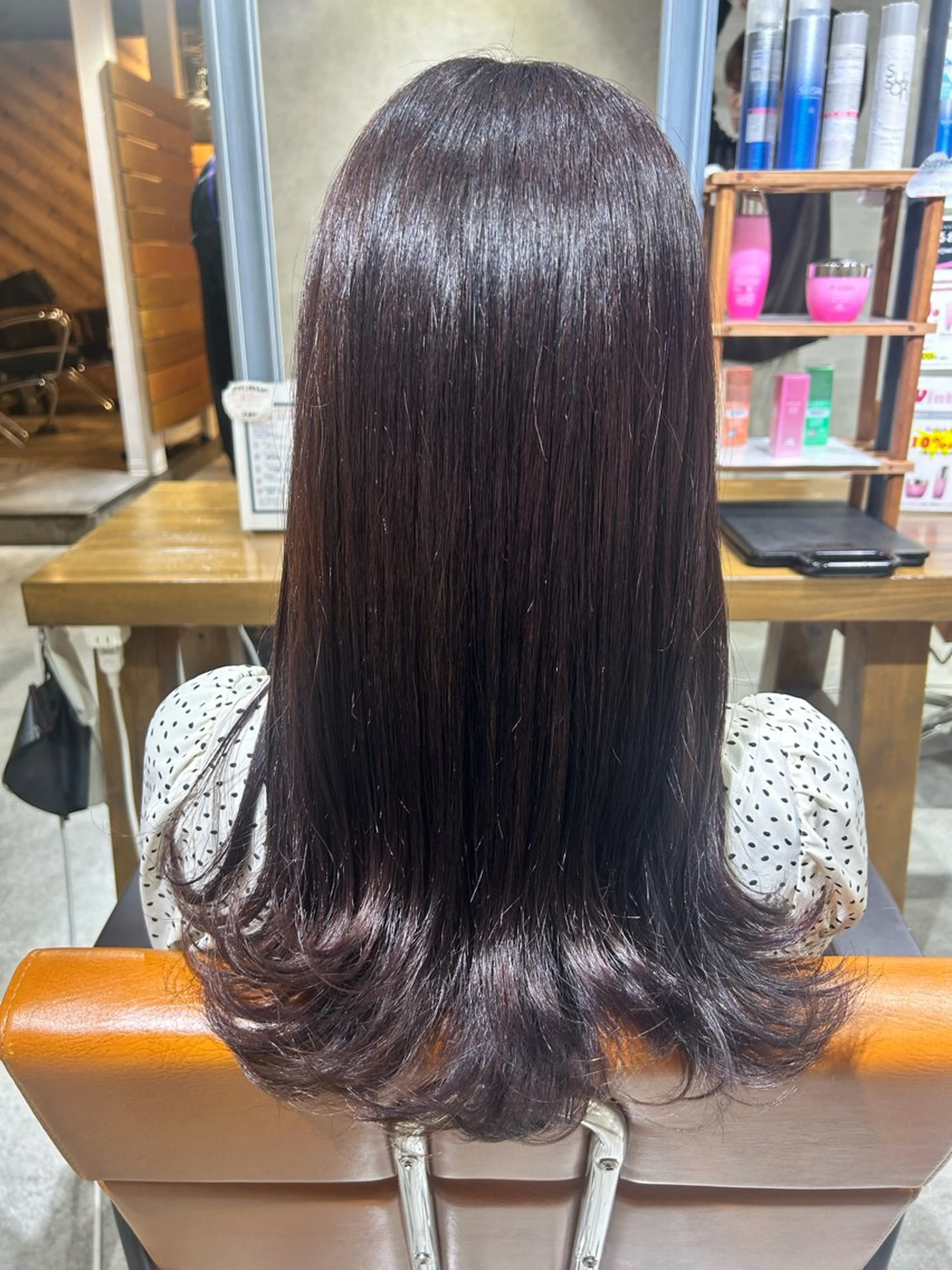 ロング ピンクラベンダー レイヤーカット Rigoletto所属・ショート/レイヤー 🎀細沼玲花のヘアスタイル