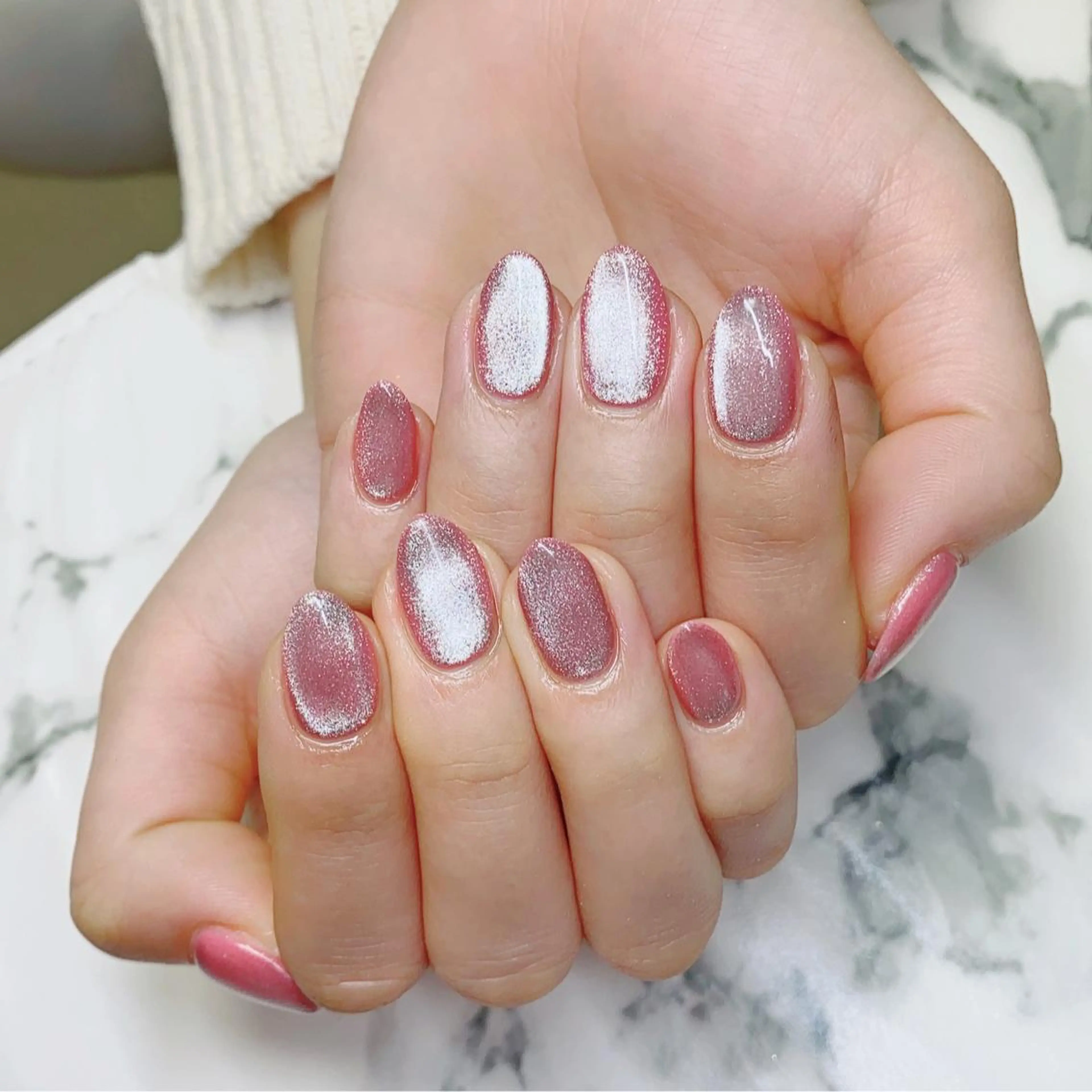 ロング カラー ネイル マグネットネイル Q Free nailsのネイルデザイン