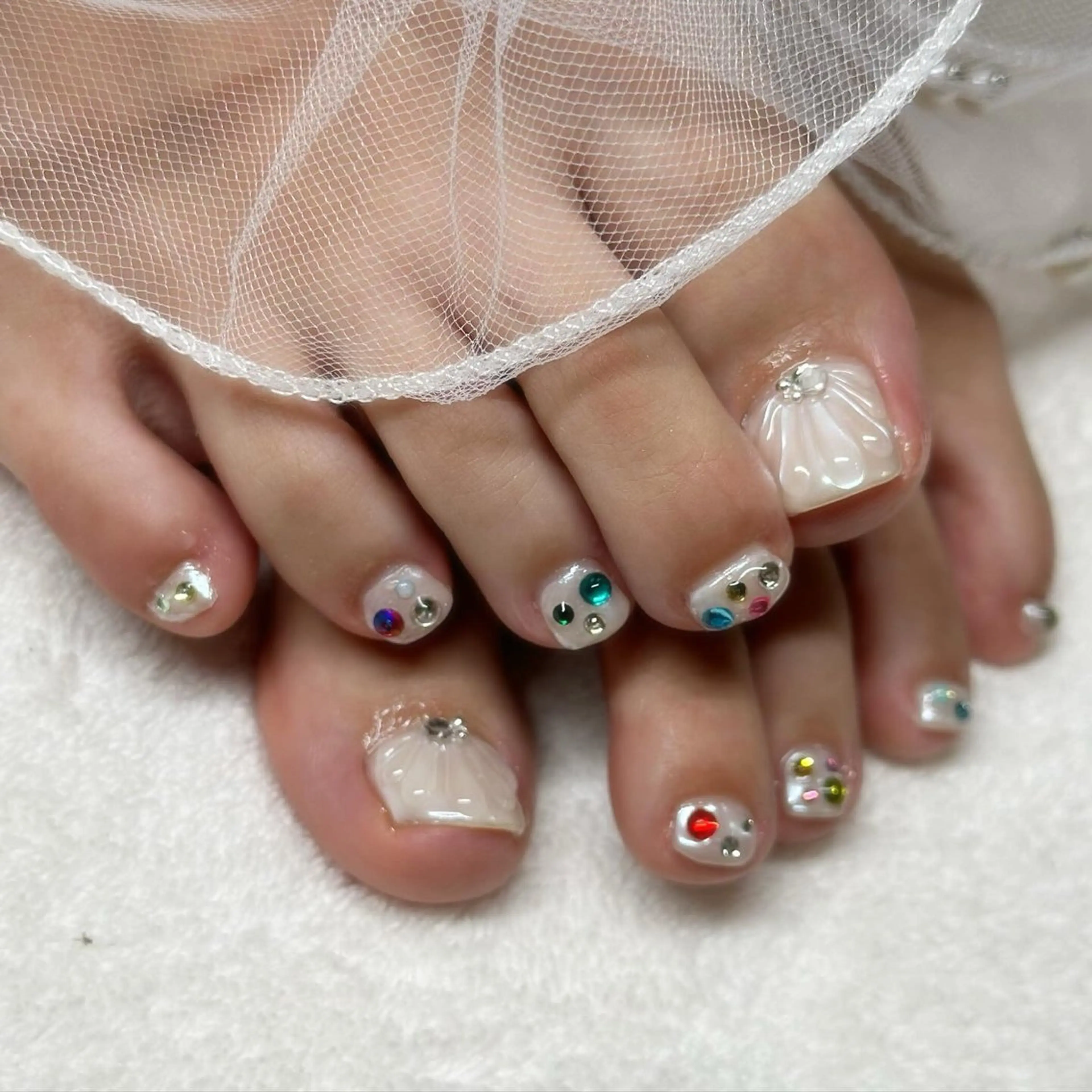 ネイル フットネイル フットネイル ri.em.da mariのネイルデザイン