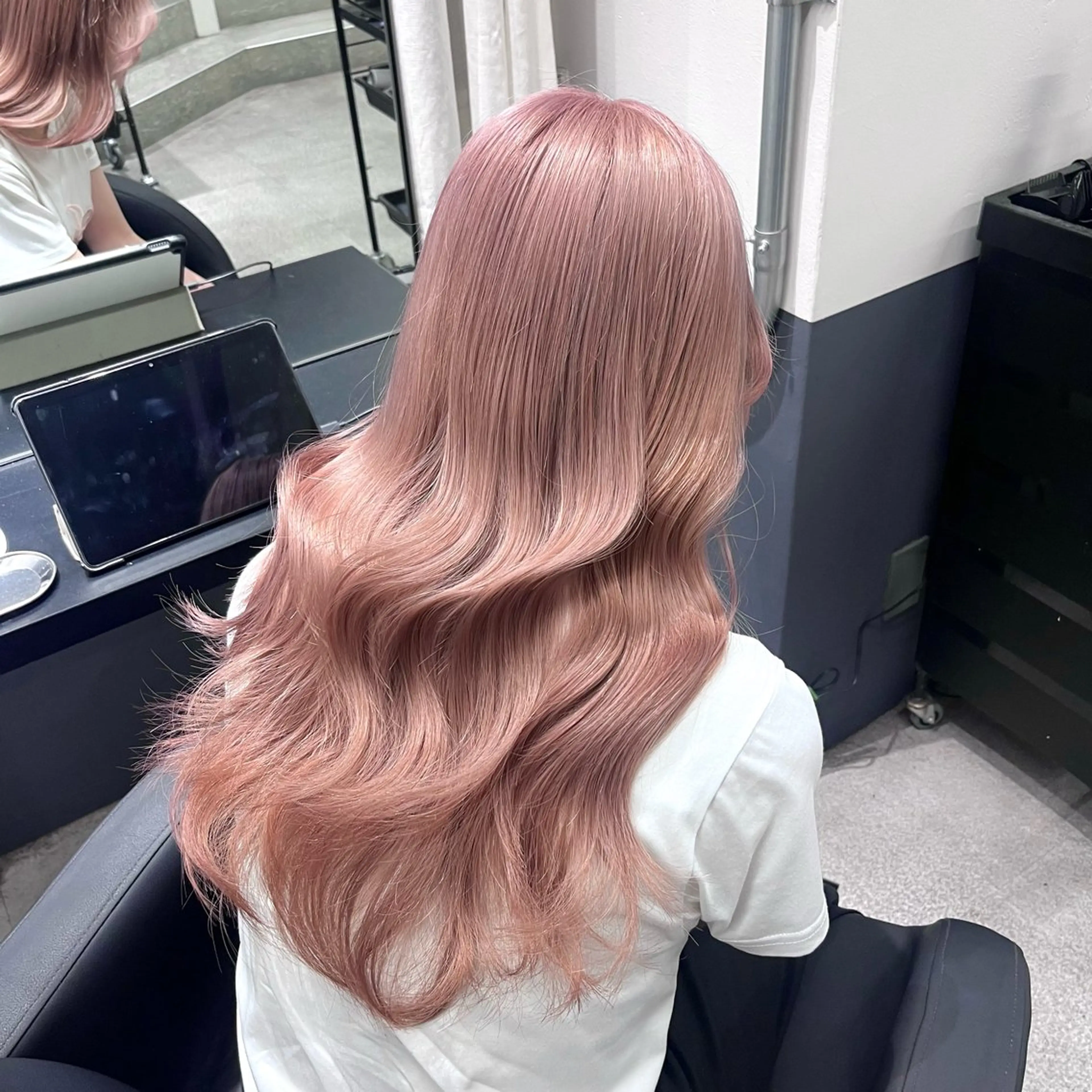 【⠀✨超ケアコース ✨ 】ケアブリーチ➕トリートメント🫧ダブルカラー🫧の写真