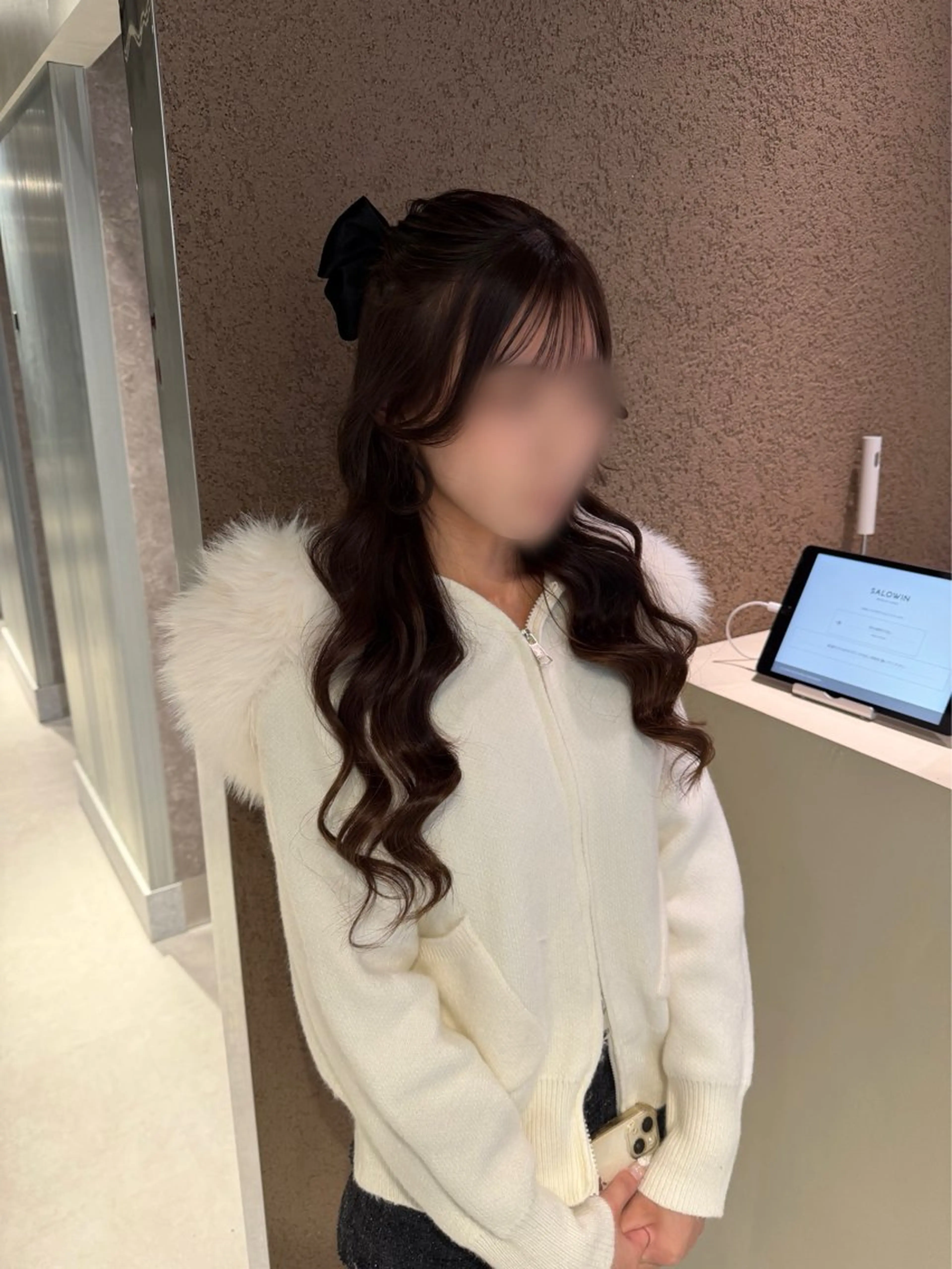 ロング ヘアアレンジ ハーフアップ ヘアセット ヘアアレンジ/ カラー/hazukiのヘアスタイル