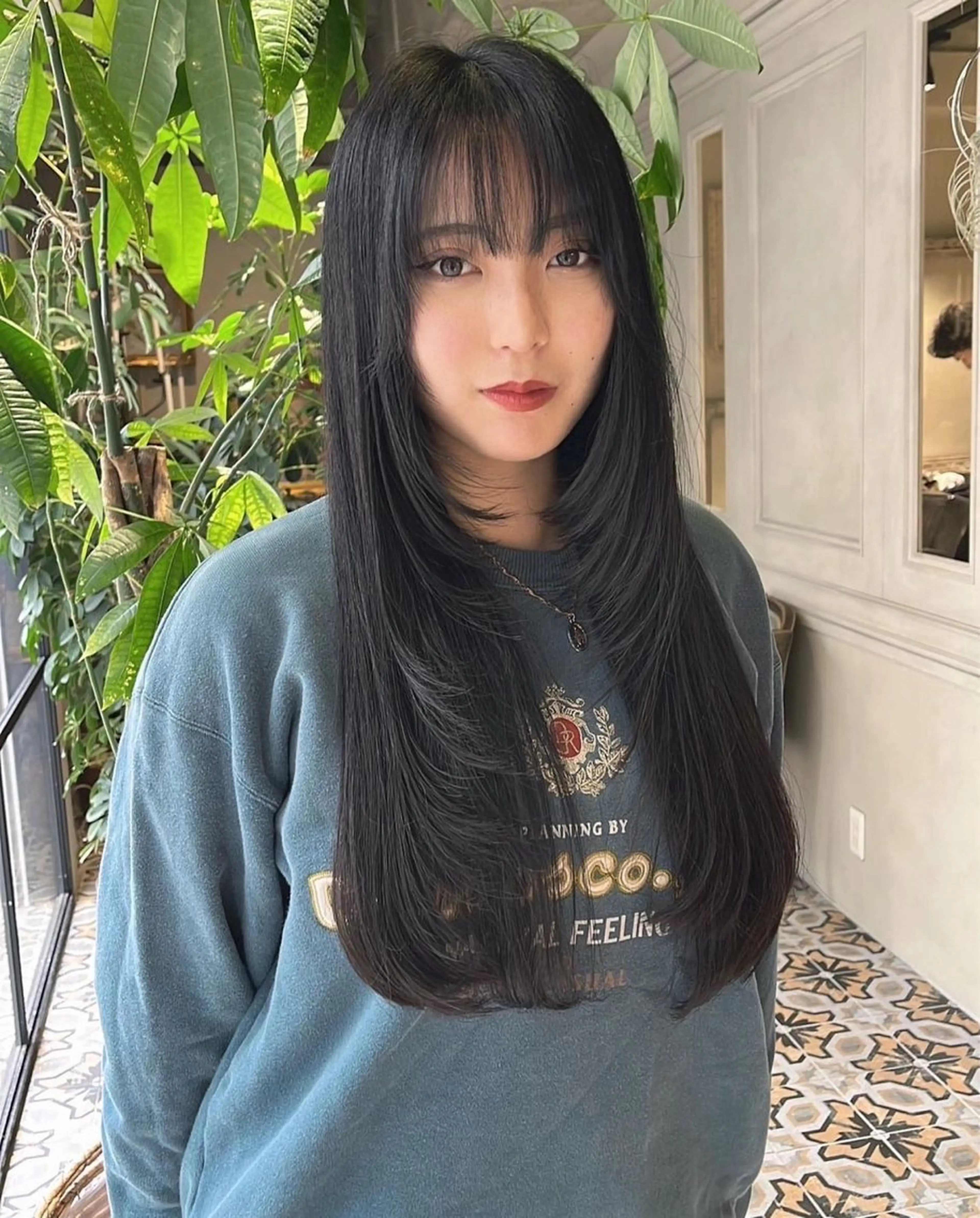 ロング カット み うのヘアスタイル