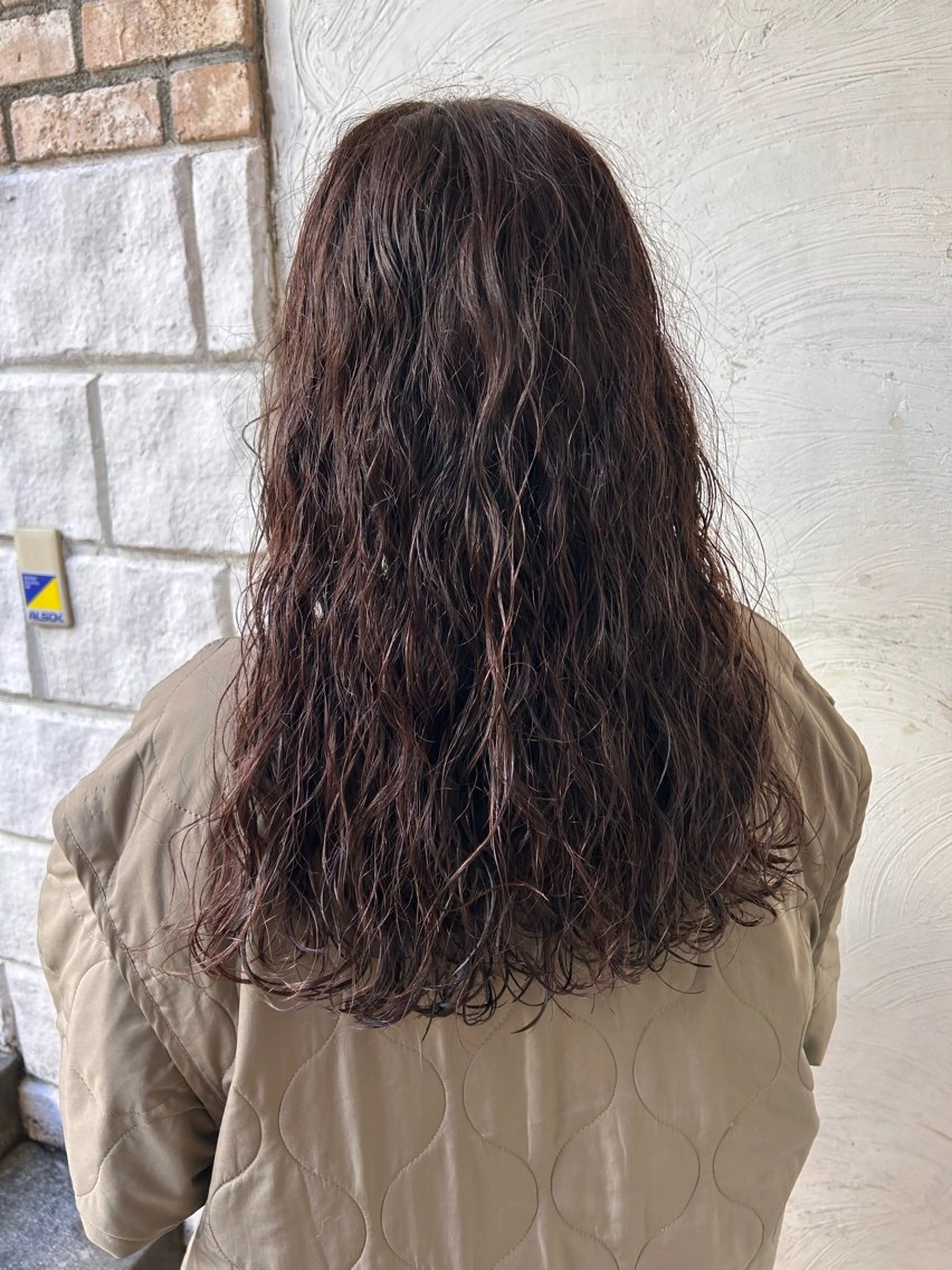 セミロング パーマ お任せヘア☘️☘️ 及川渚のヘアスタイル