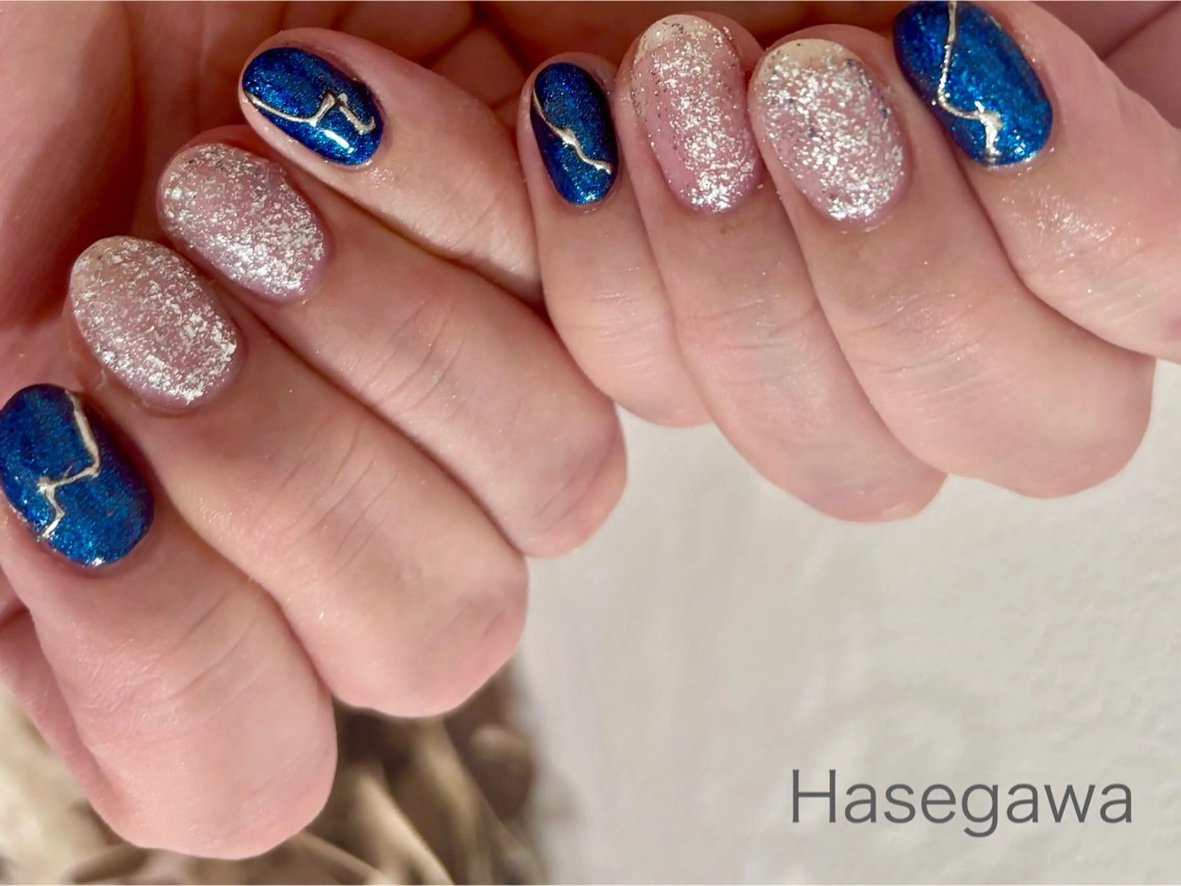 ネイル アートネイル ミラーネイル ハンドネイル DROP所属・DROP 長谷川のネイルデザイン