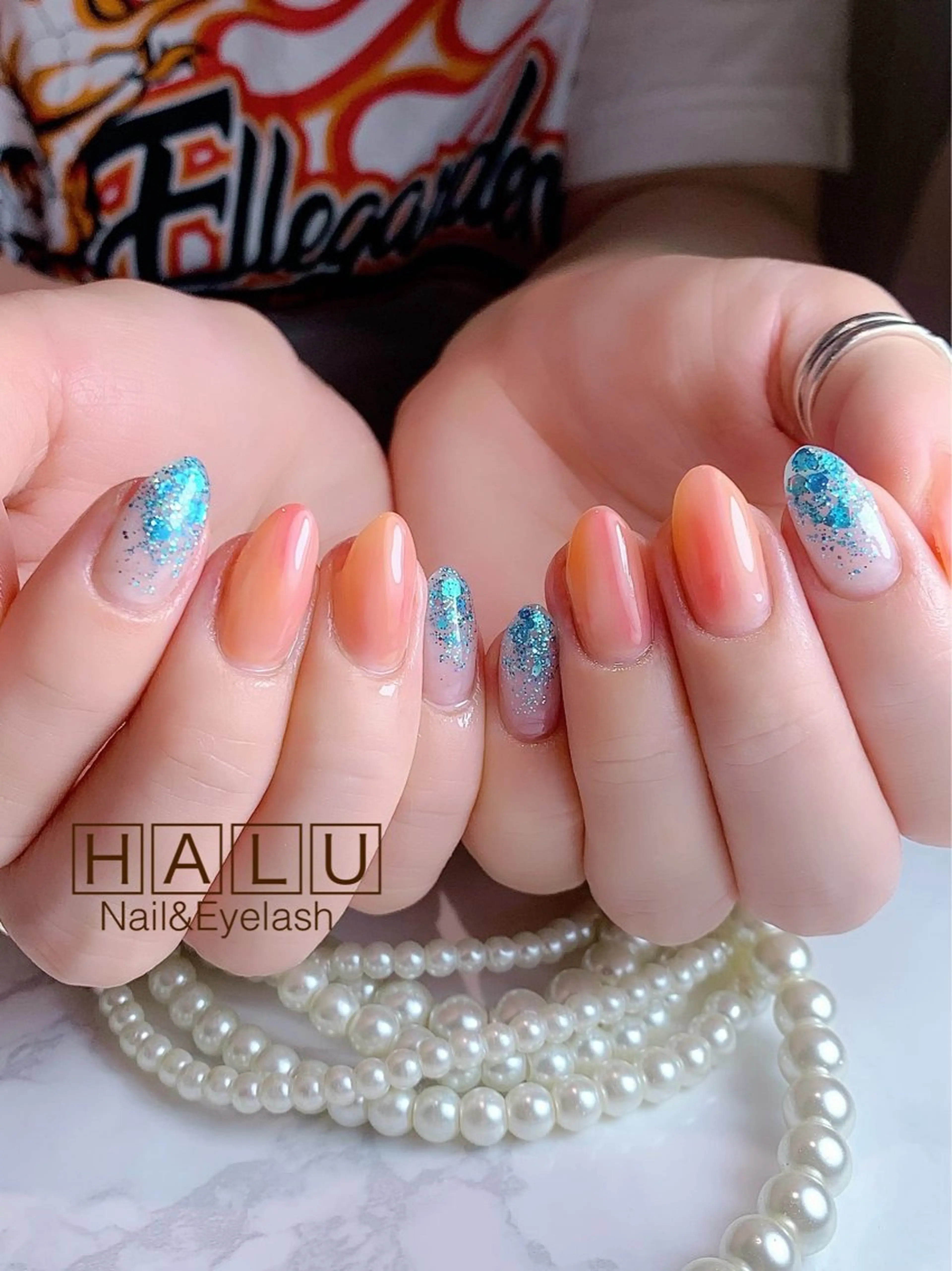 ネイル ラメ(グリッター) HALU ハルのネイルデザイン