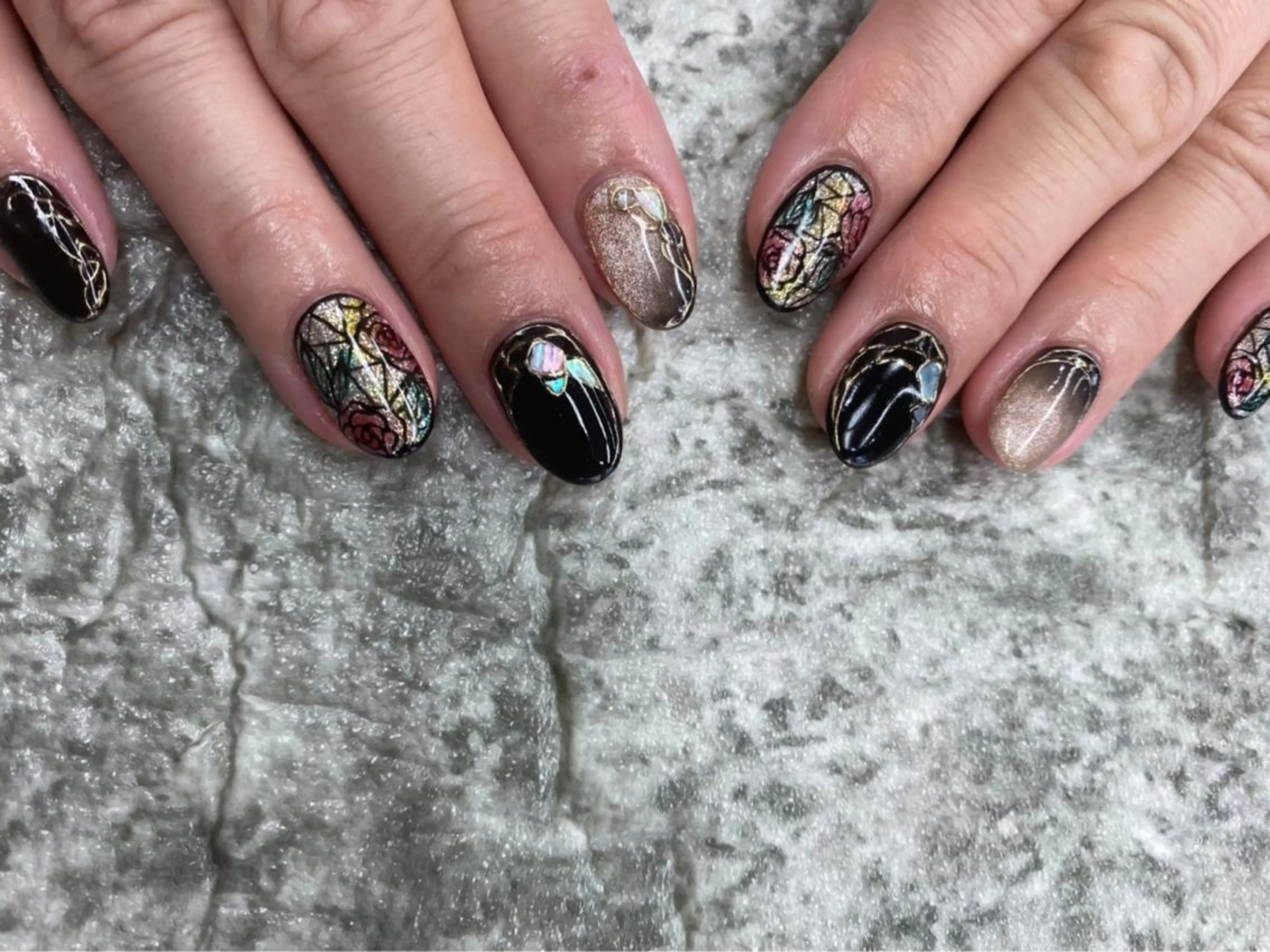 ネイル アートネイル 【やり放題専門店】 スカルプ＆長さ出しのネイルデザイン