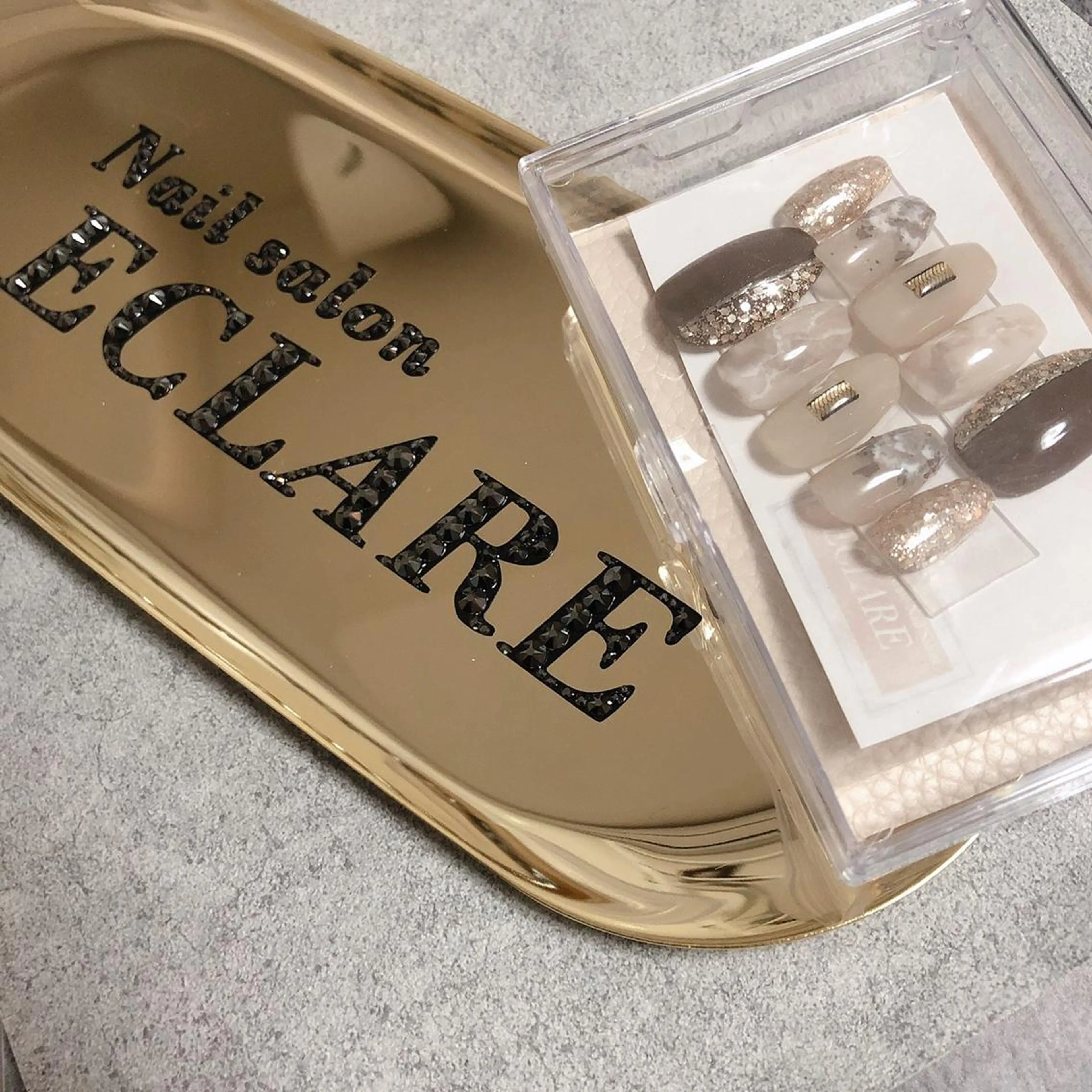 ネイル アートネイル ブラウン フットネイル フレンチネイル ジェルネイル ハンドネイル Nail Salon ECLAREのネイルデザイン