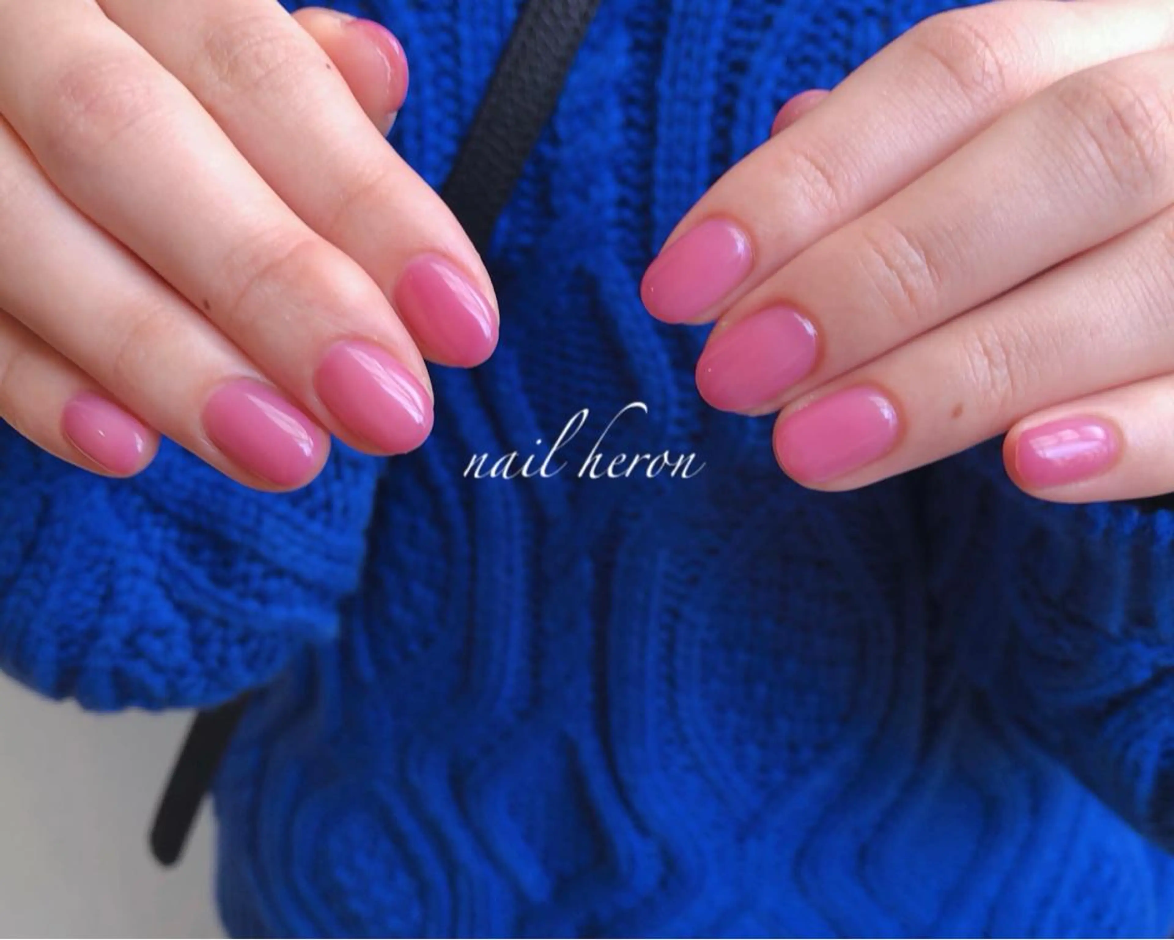ネイル ブルー ピンク ハンドネイル nail heron所属・saki_ nail heronのその他イメージ