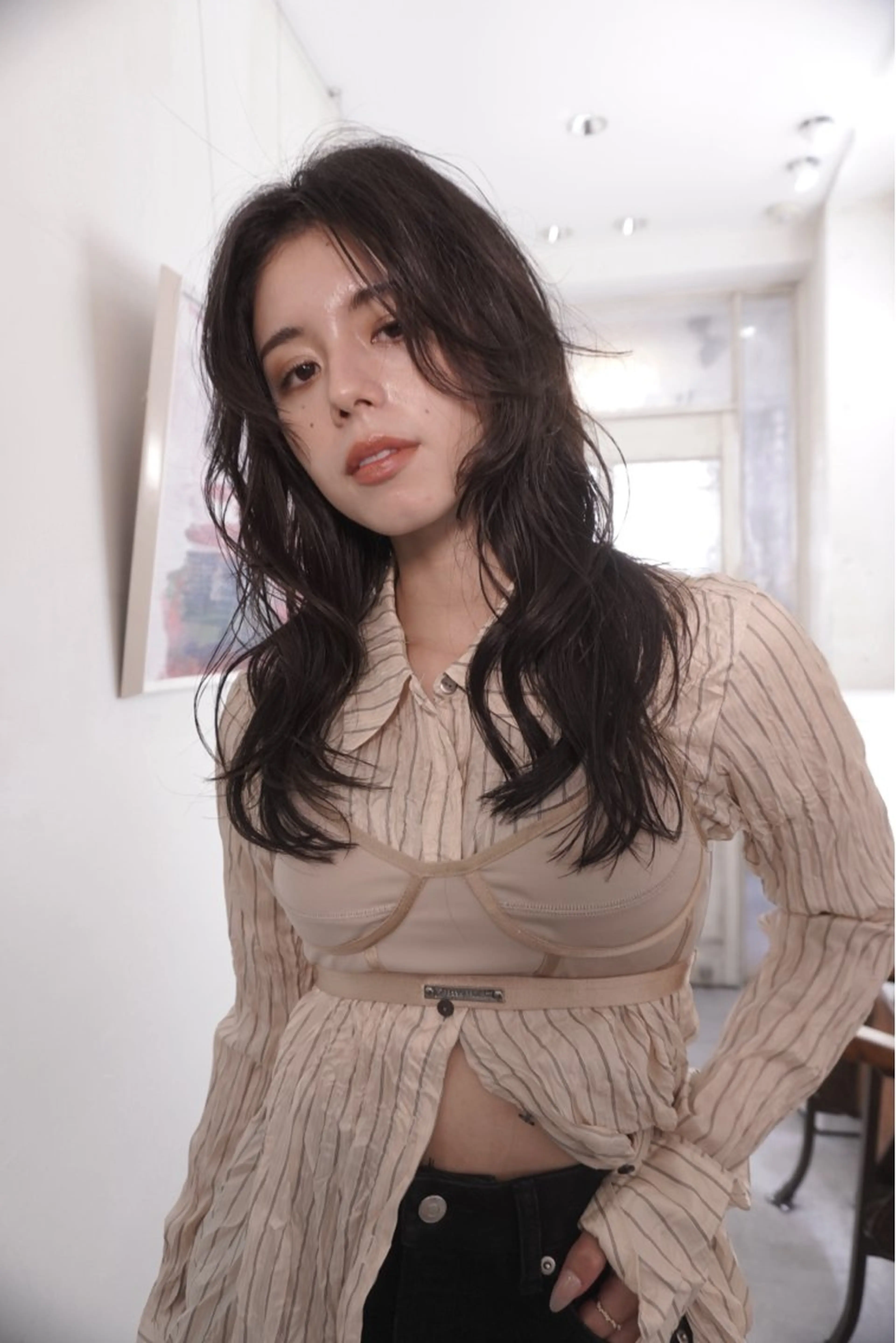 ロング カット トリートメント MINX aoyama所属・レイヤーカット/ 管原久遠のヘアスタイル