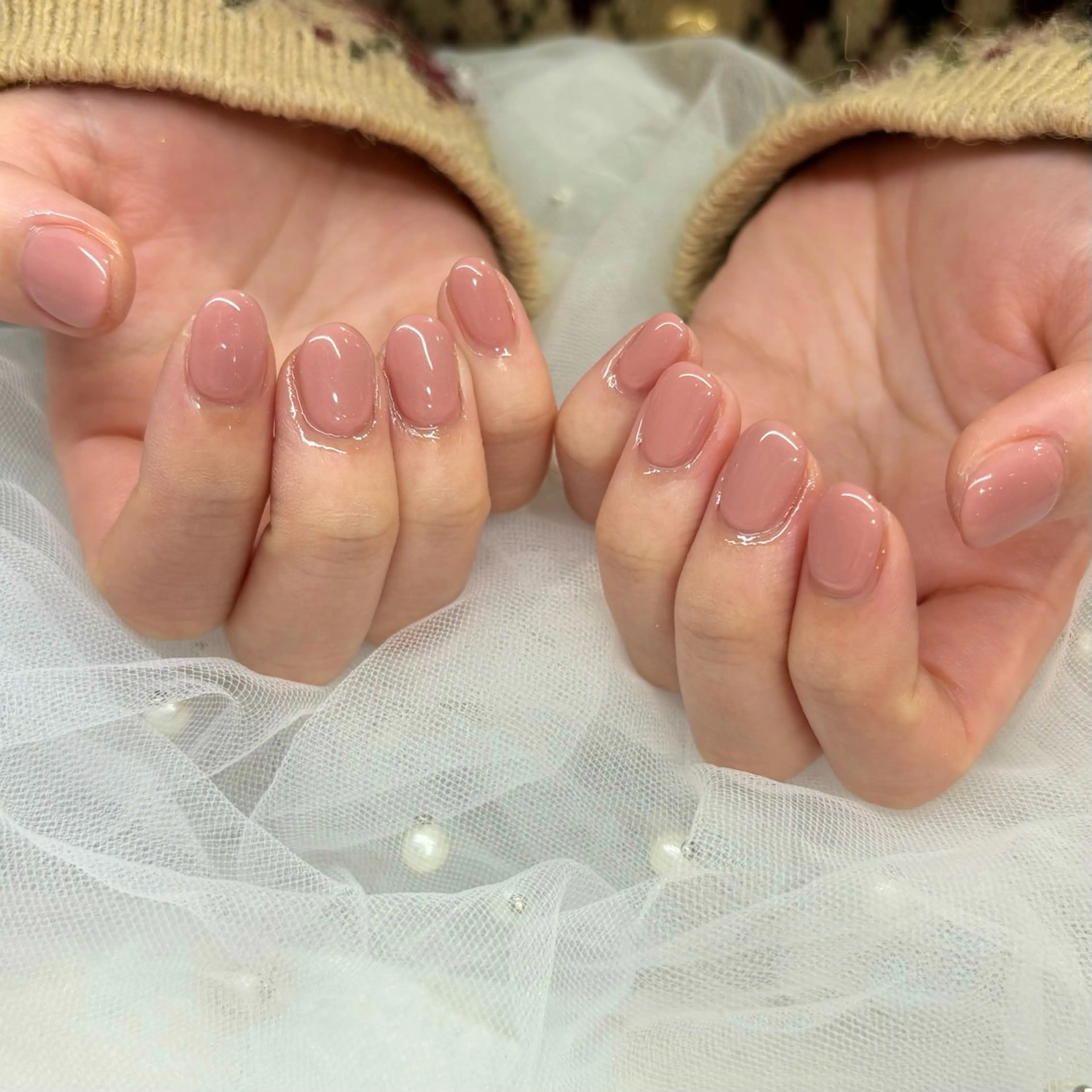 ネイル ピンク ハンドネイル 荒巻 めいのネイルデザイン