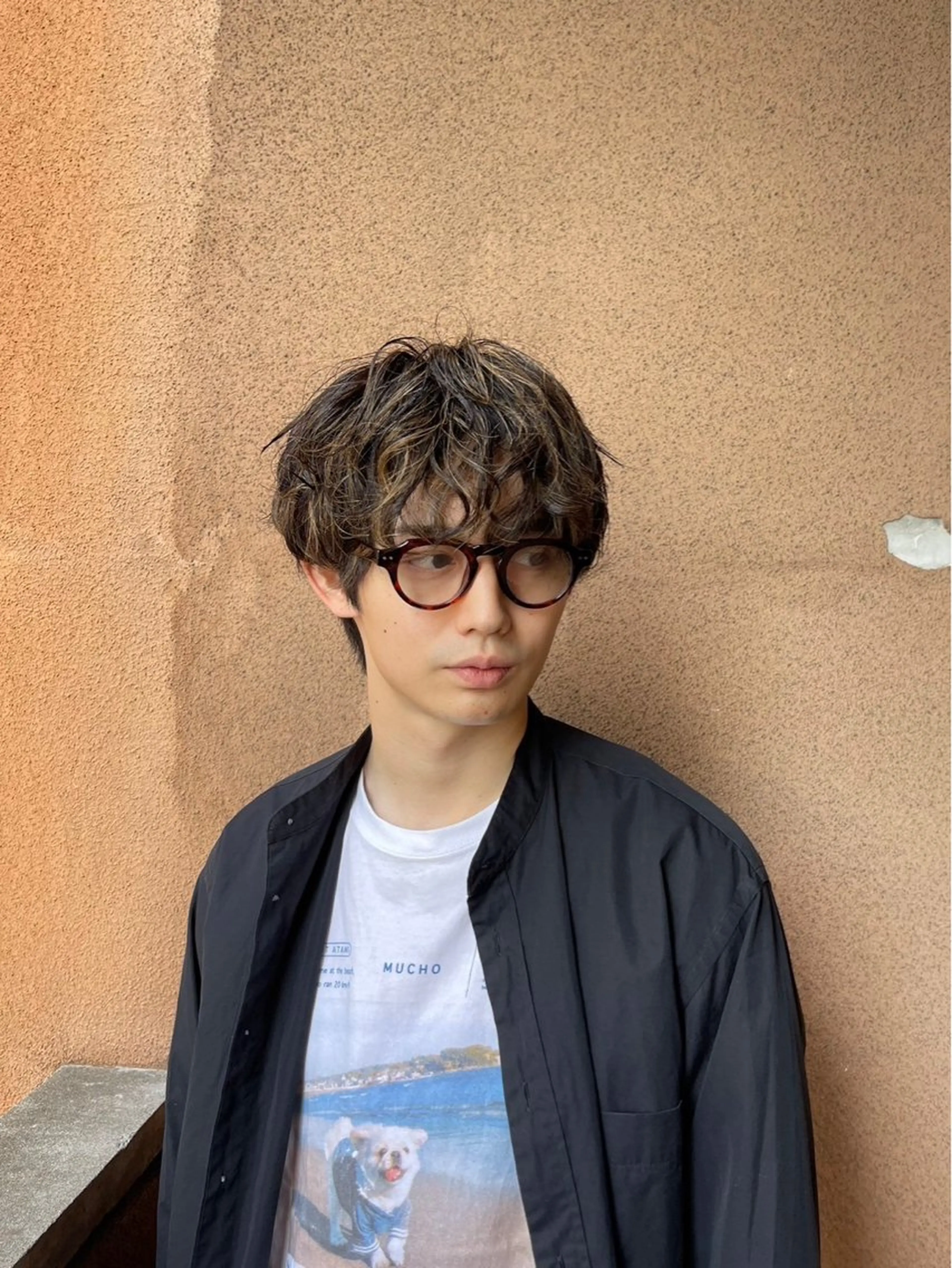 メンズカット+パーマの写真