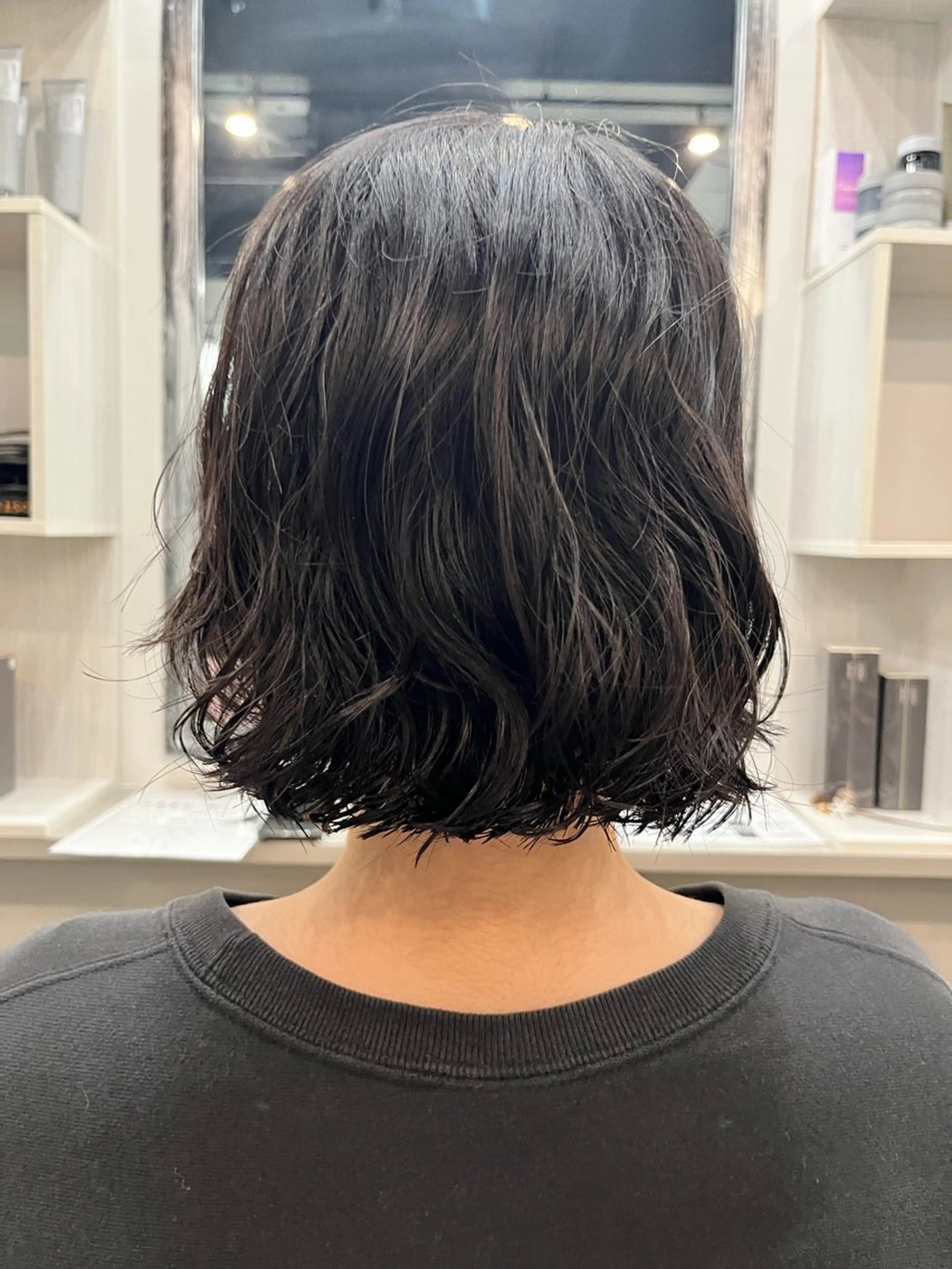 ミディアム パーマ ミディアムパーマ ボブ くせ毛 カット パーマ dogstar小林諒 レイヤー/パーマのヘアスタイル