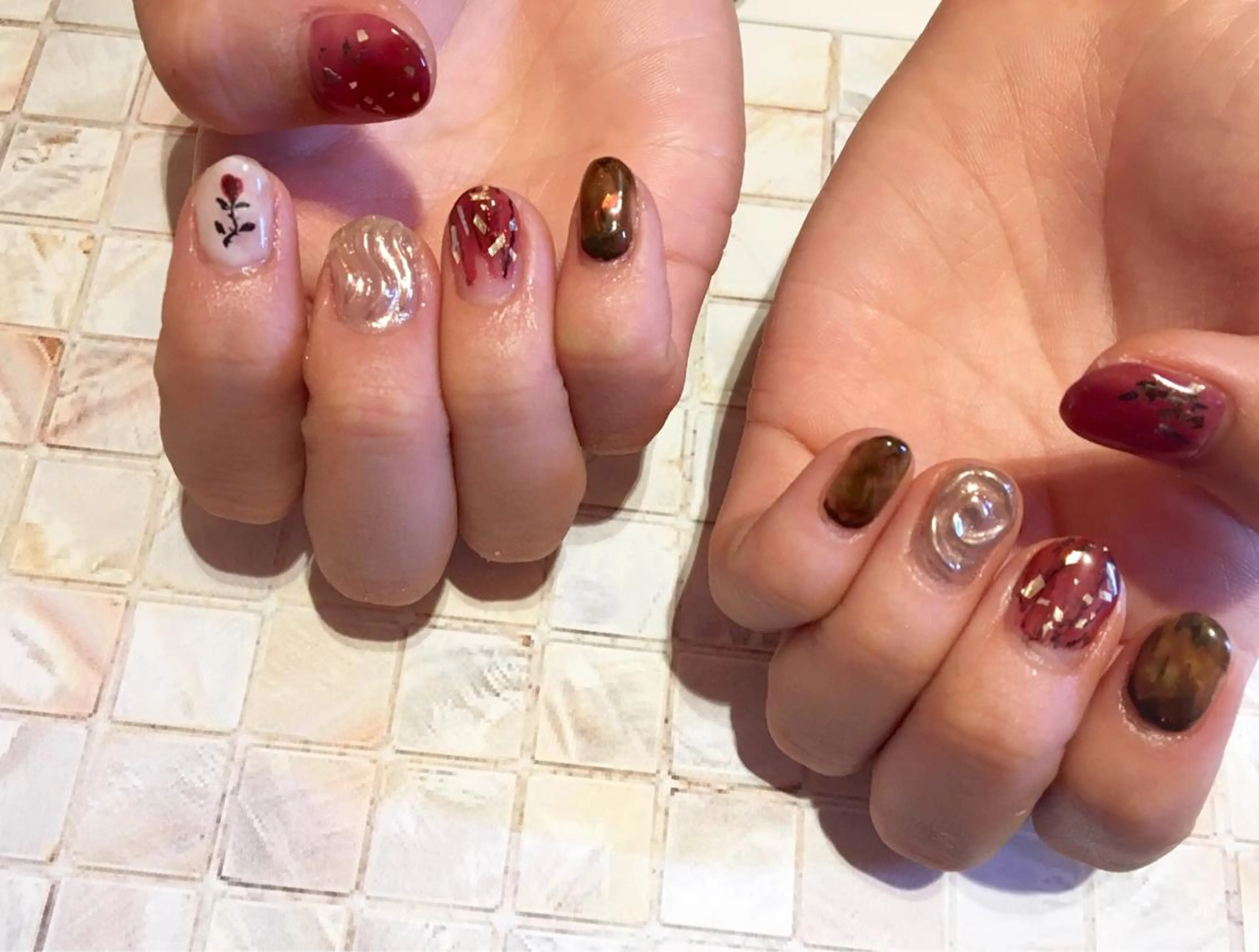 ネイル ハンドネイル revia所属・ERI Nailistのネイルデザイン