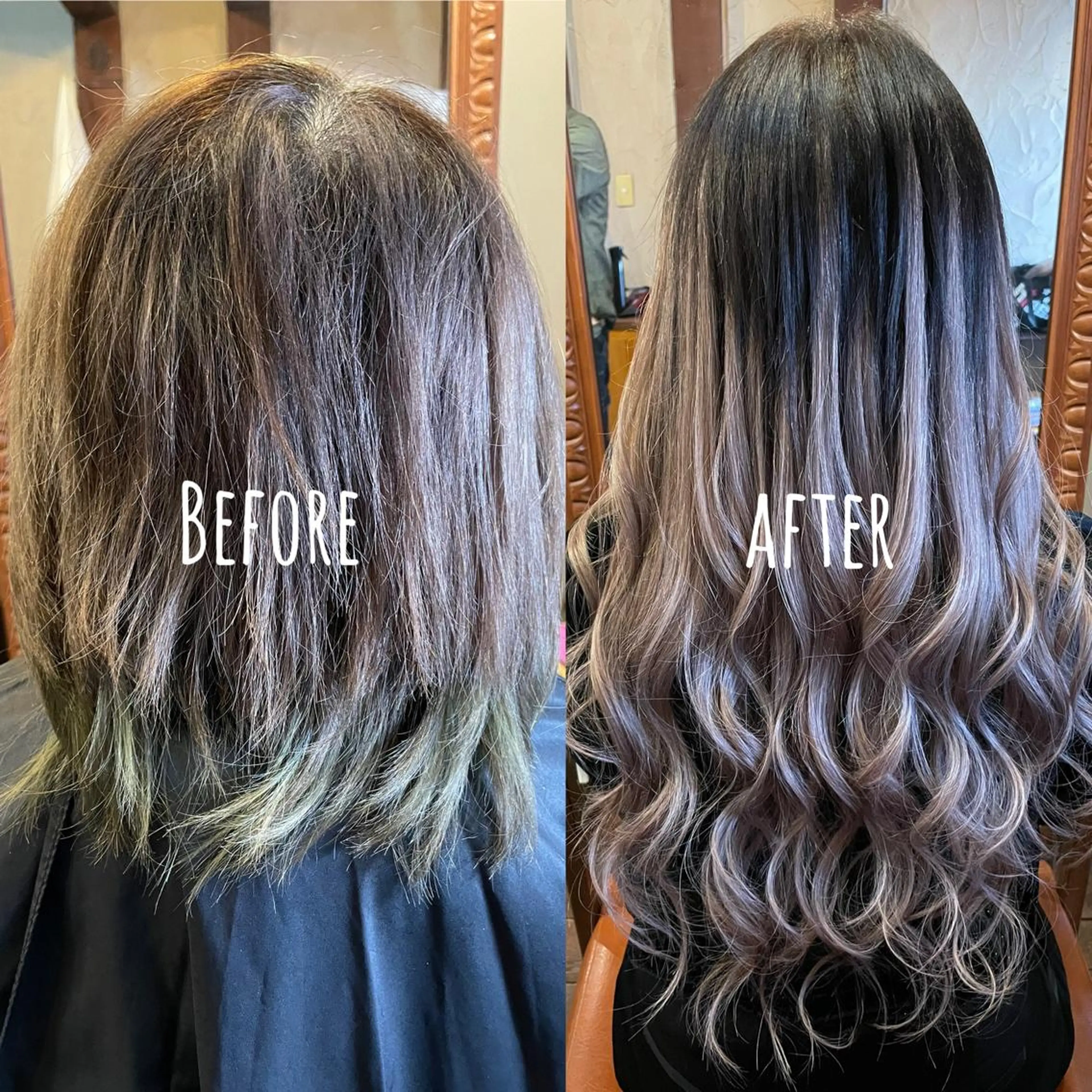 ロング シールエクステ エクステ カット ヘアカラー エクステ ReHyd BEAUTÉ salon&store 心斎橋店所属・❤️MASAKO❤️ 🌸🩷エクステ🩷のヘアスタイル