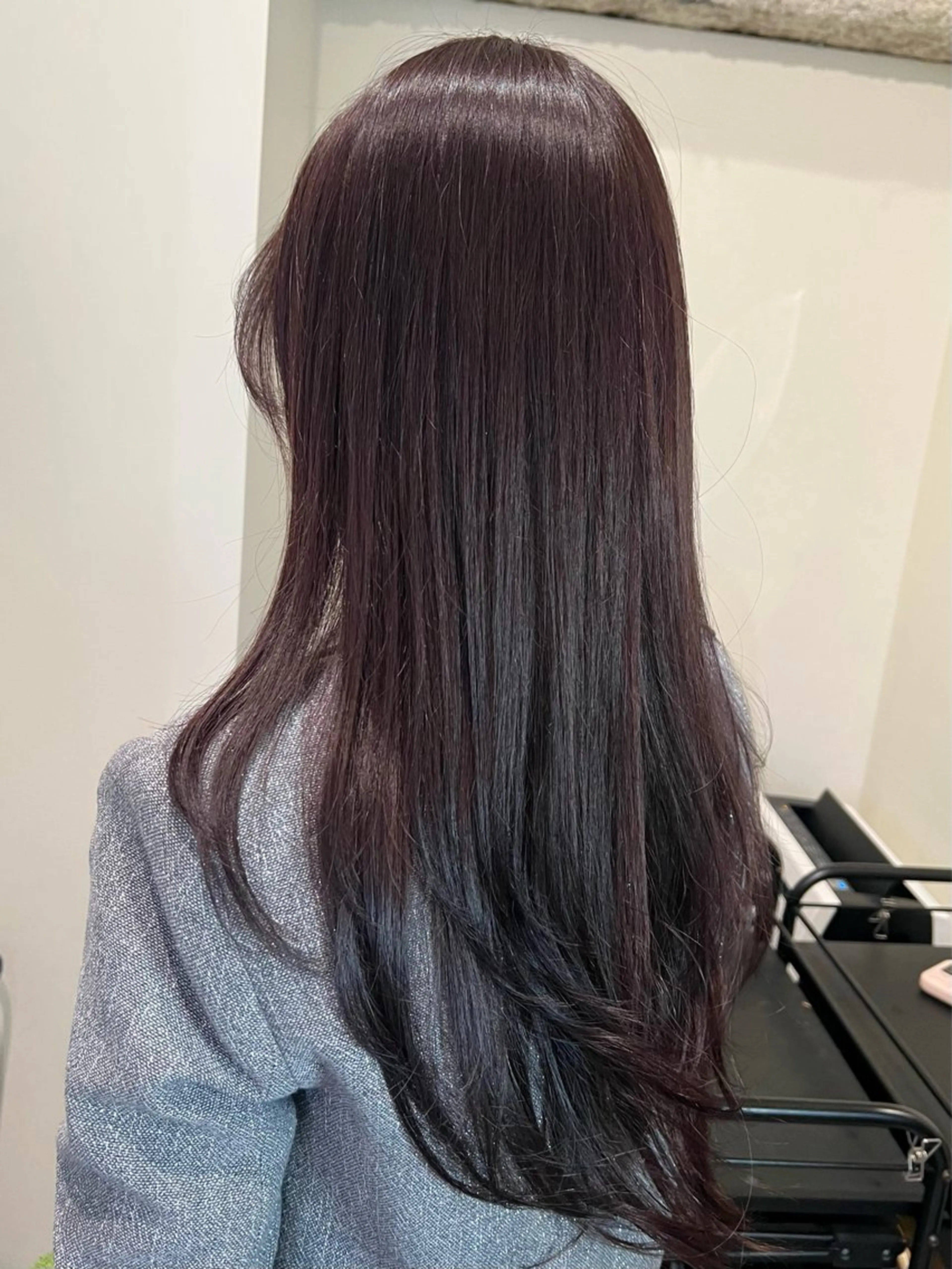 ロング カラー イルミナカラー ラベンダーカラー ラベンダーグレー カット ヘアカラー トリートメント 💖艶韓国ヘア /新宿/山下颯子💖のヘアスタイル