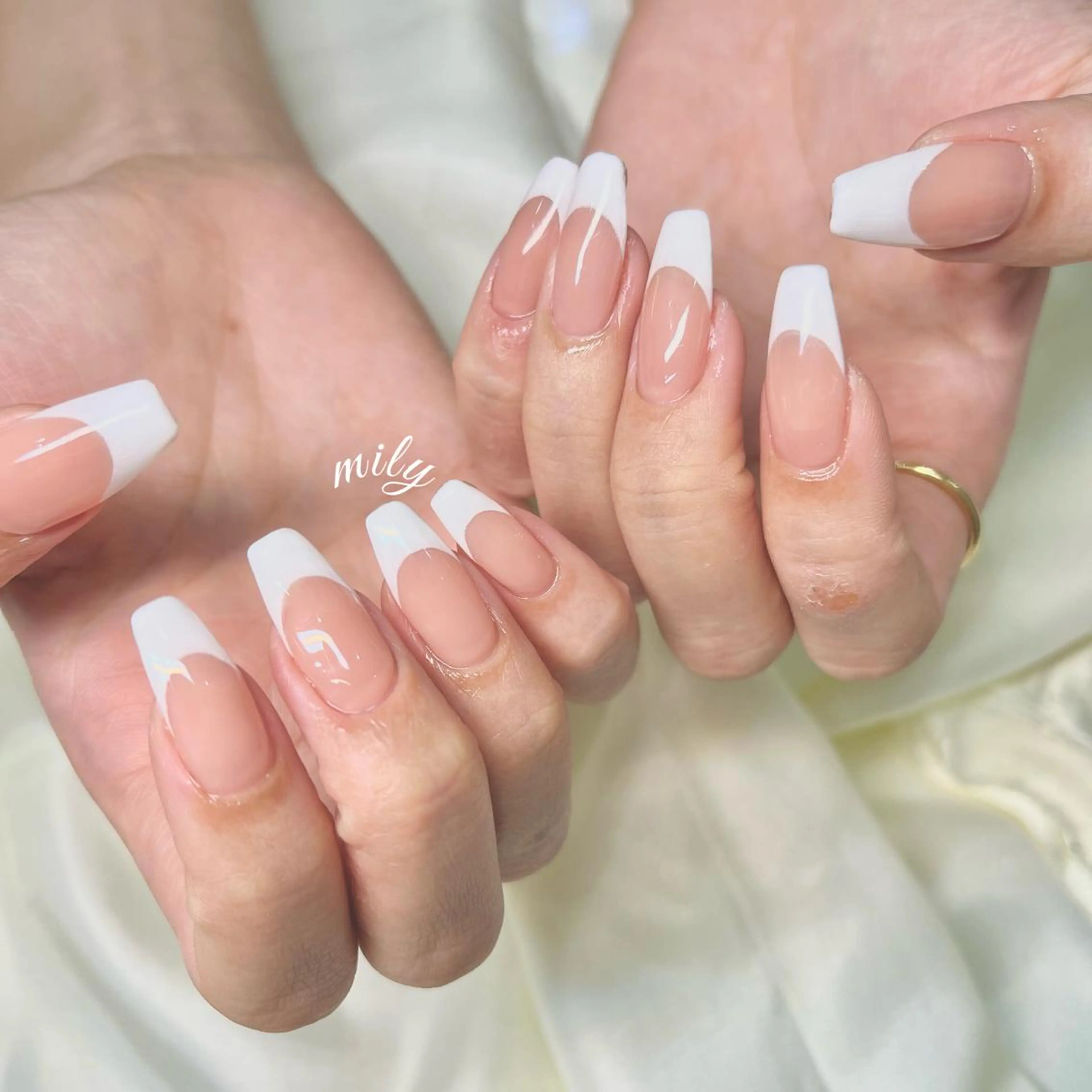 ネイル オーロラネイル ガーリー ハート キラキラネイル 韓国ネイル mily_harajuku所属・韓国ネイル☁️ haruna🌛のネイルデザイン