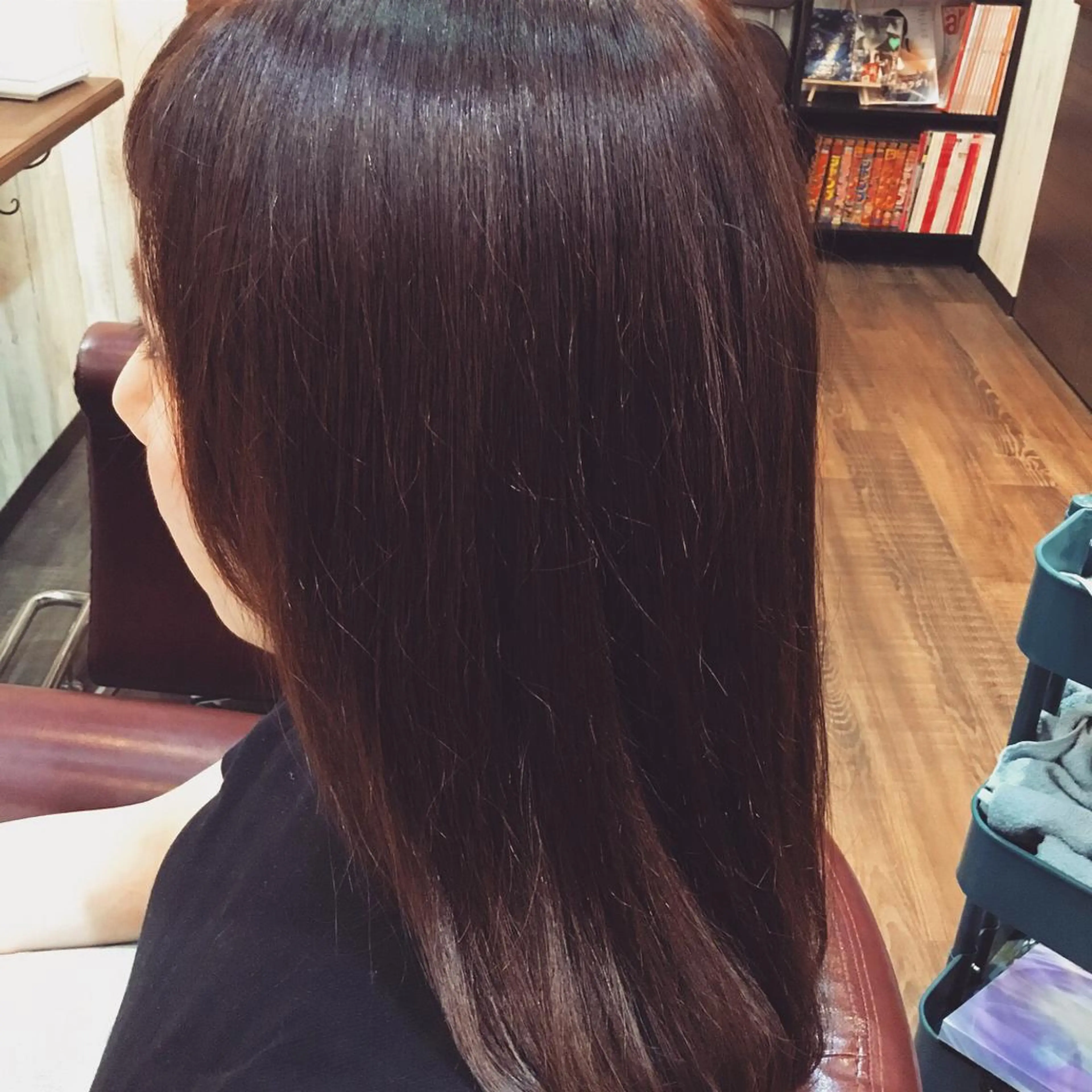 ミディアム カラー パーマ 金崎 新吾のヘアスタイル