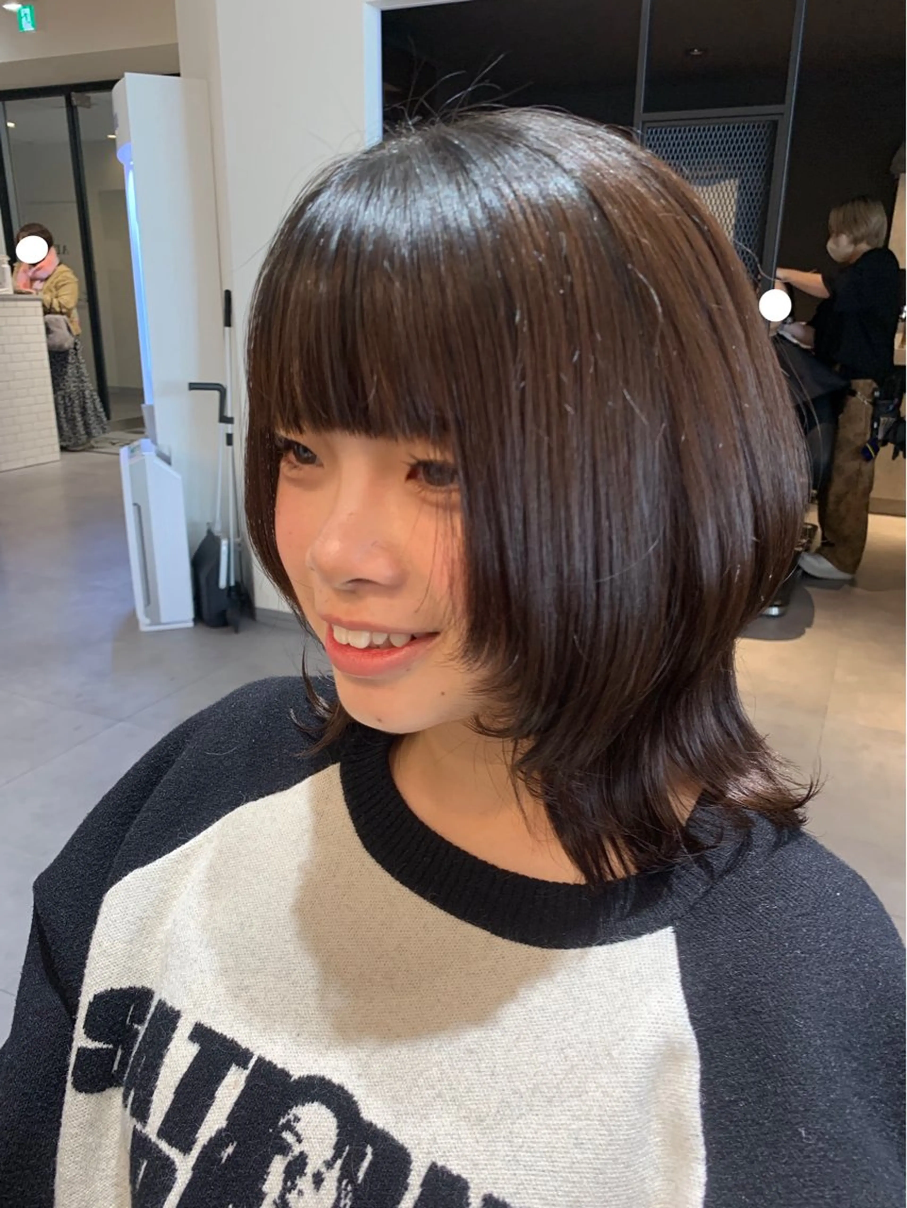 ミディアム カラー レイヤーカット ウルフカット ウルフレイヤー Dears 香芝店所属・関 優希のヘアスタイル