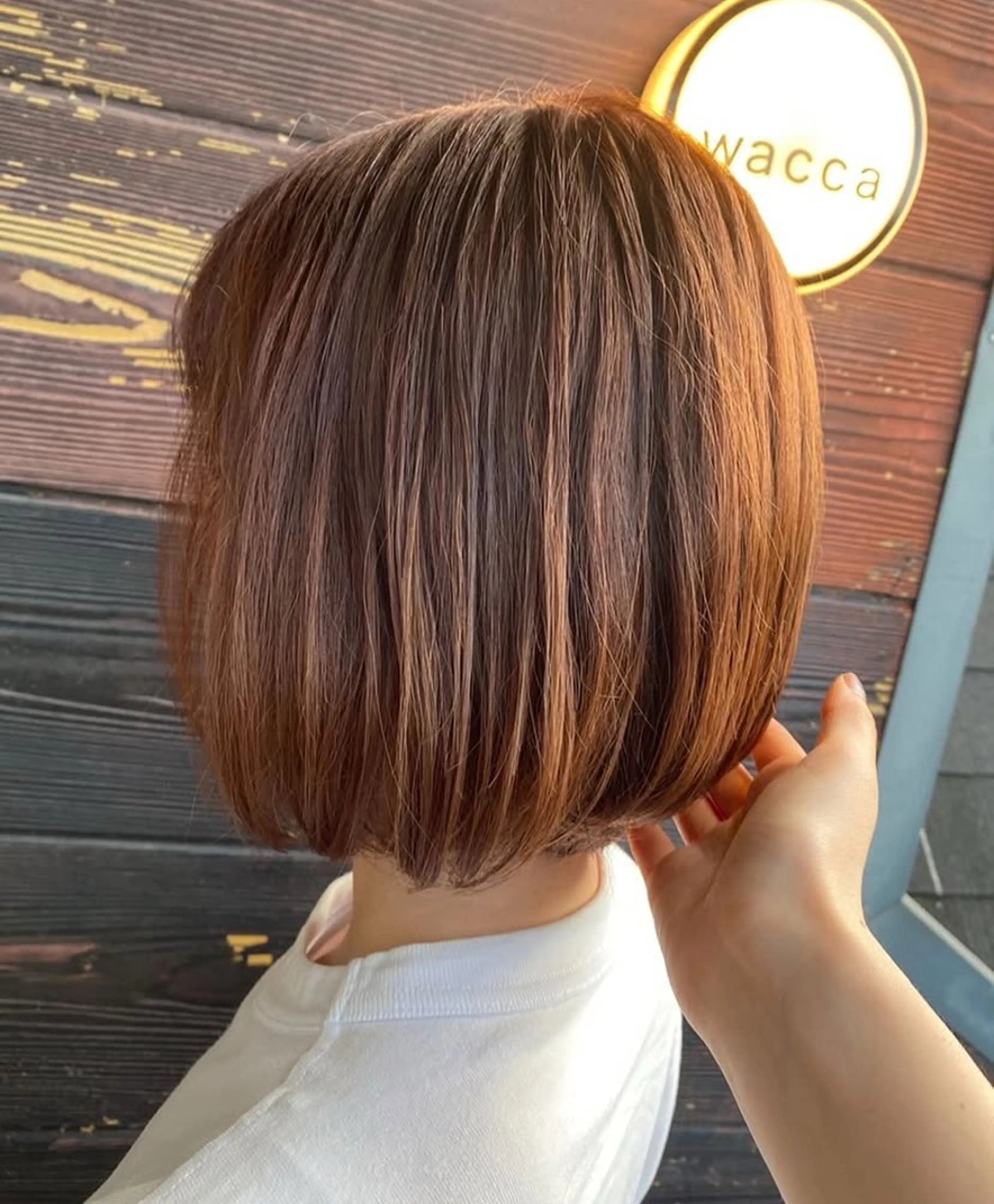 カラー ブラウンカラー オレンジ オレンジブラウン ヘアカラー wacca所属・安城/カットモデル 🩷艶カラー🎀もえのヘアスタイル