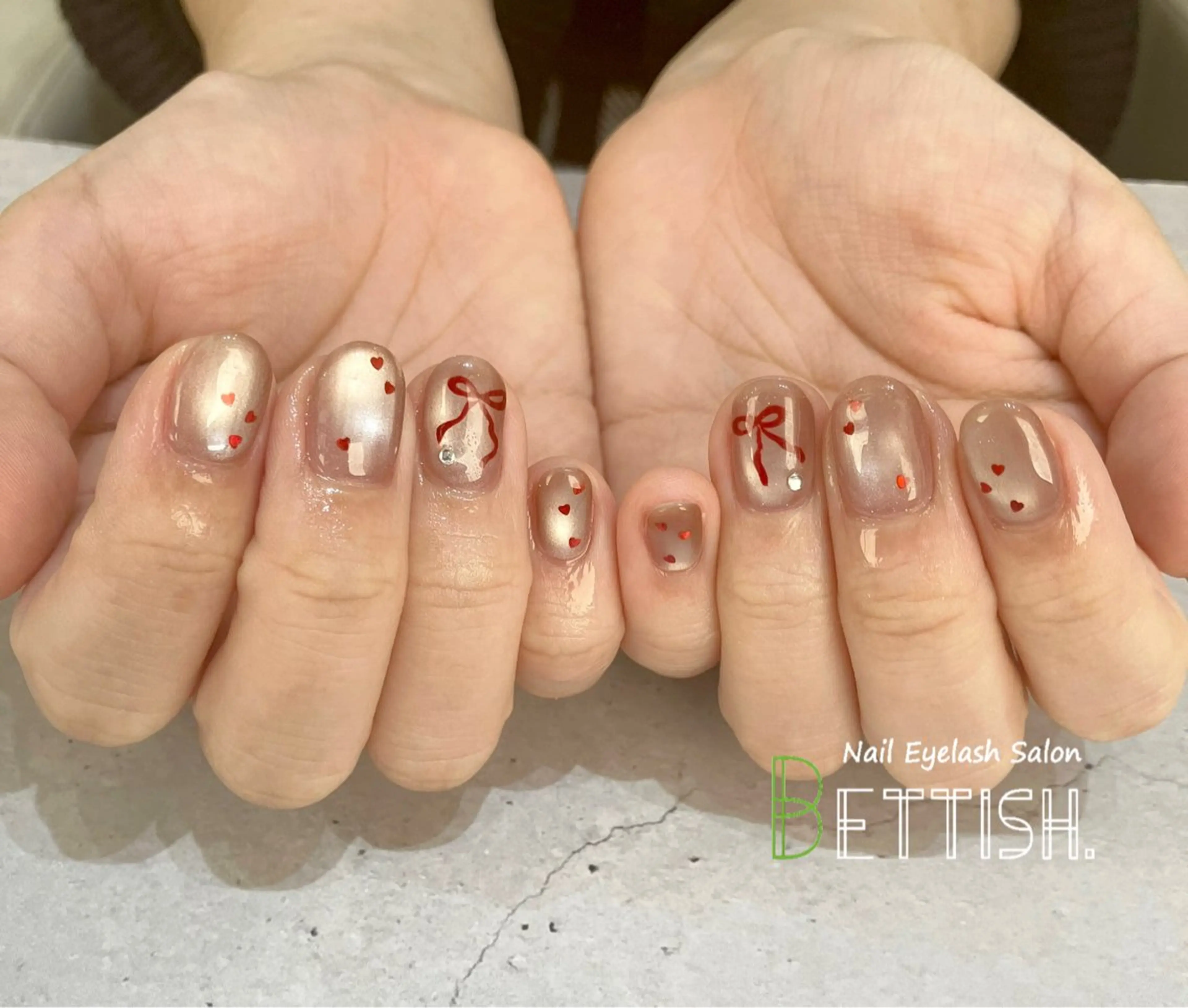 ネイル バレンタイン ハンドネイル BETTISH. KUMIKO☺︎︎のネイルデザイン