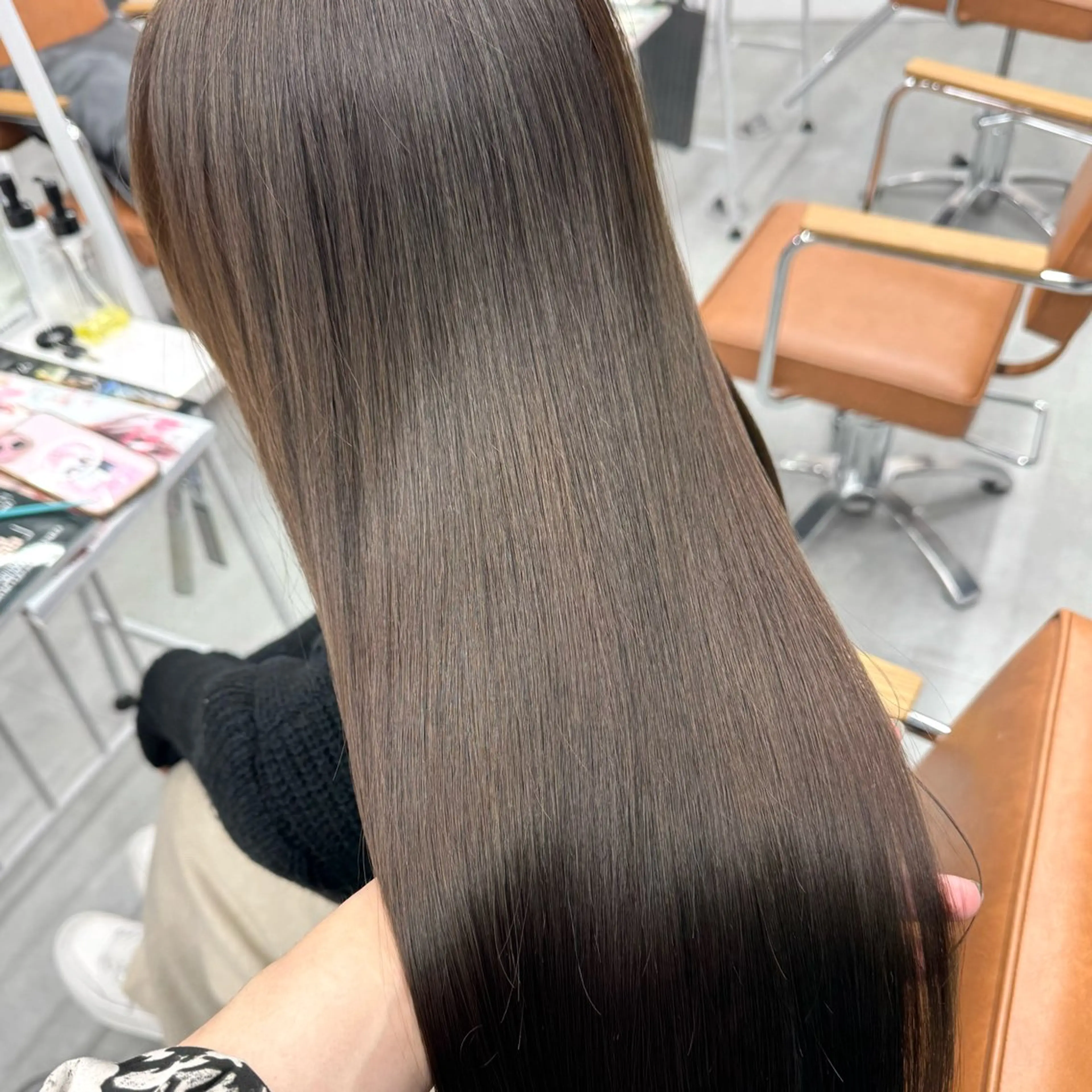 ロング カラー ヘアアレンジ ブリーチなしカラー /ベージュ/安形翔のヘアスタイル