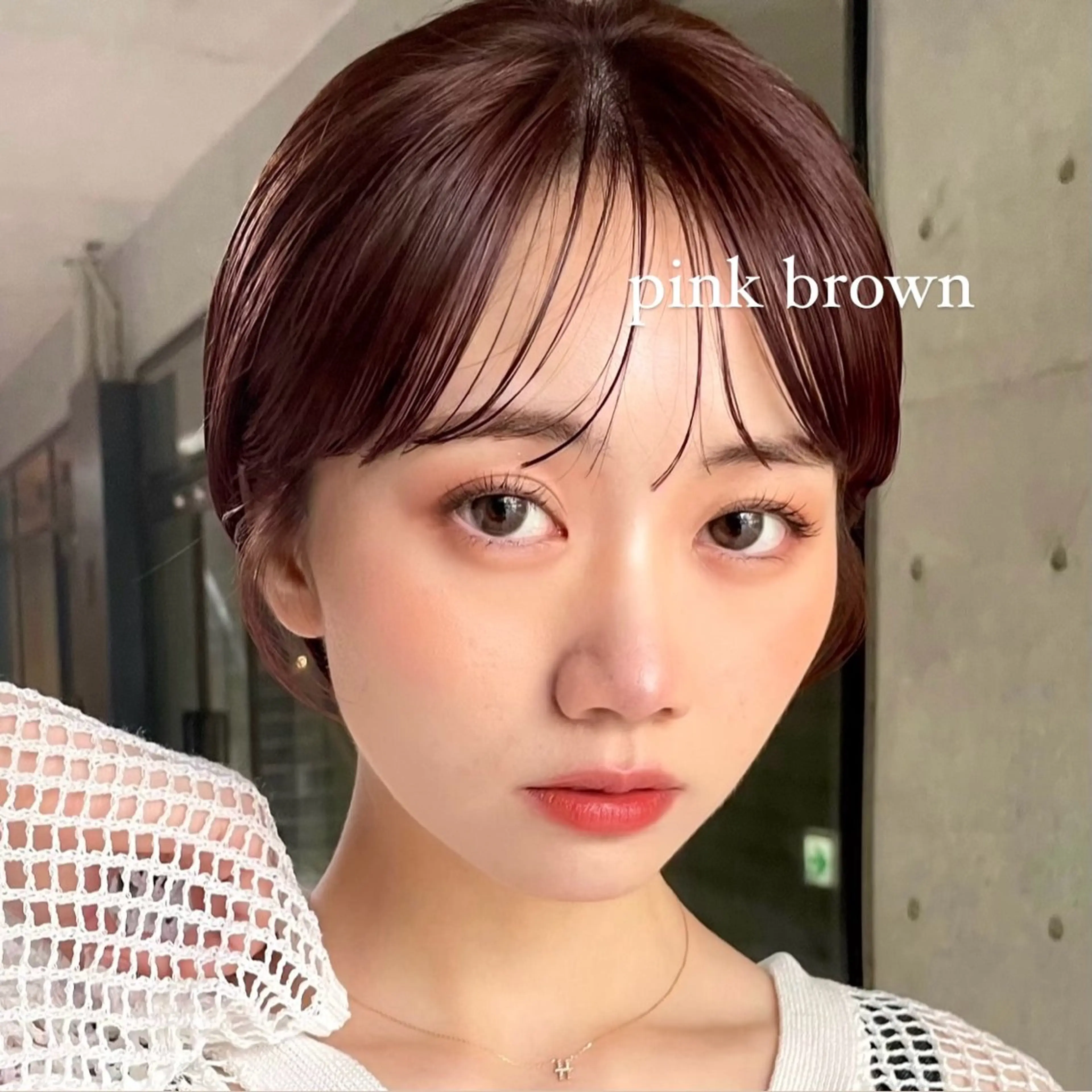 ショート カラー ヘアアレンジ ブリーチ ブラウンカラー ブリーチなしカラー ピンクカラー ピンクブラウン カット 縮毛矯正 トリートメント ボブ/レイヤー/ 艶髪/HANA💗のヘアスタイル