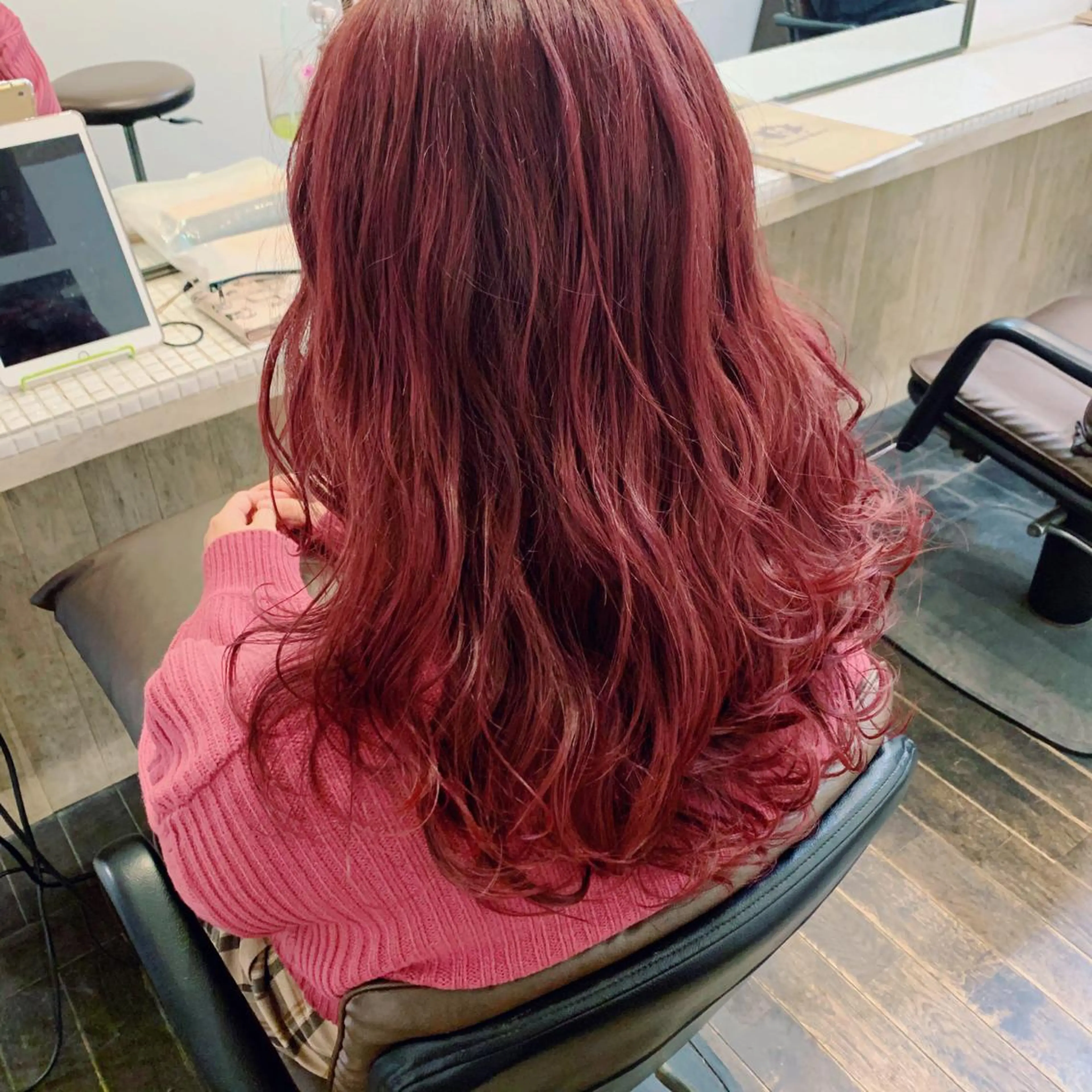 カラー ピンクカラー 中嶋 【ナカジマ】のヘアスタイル