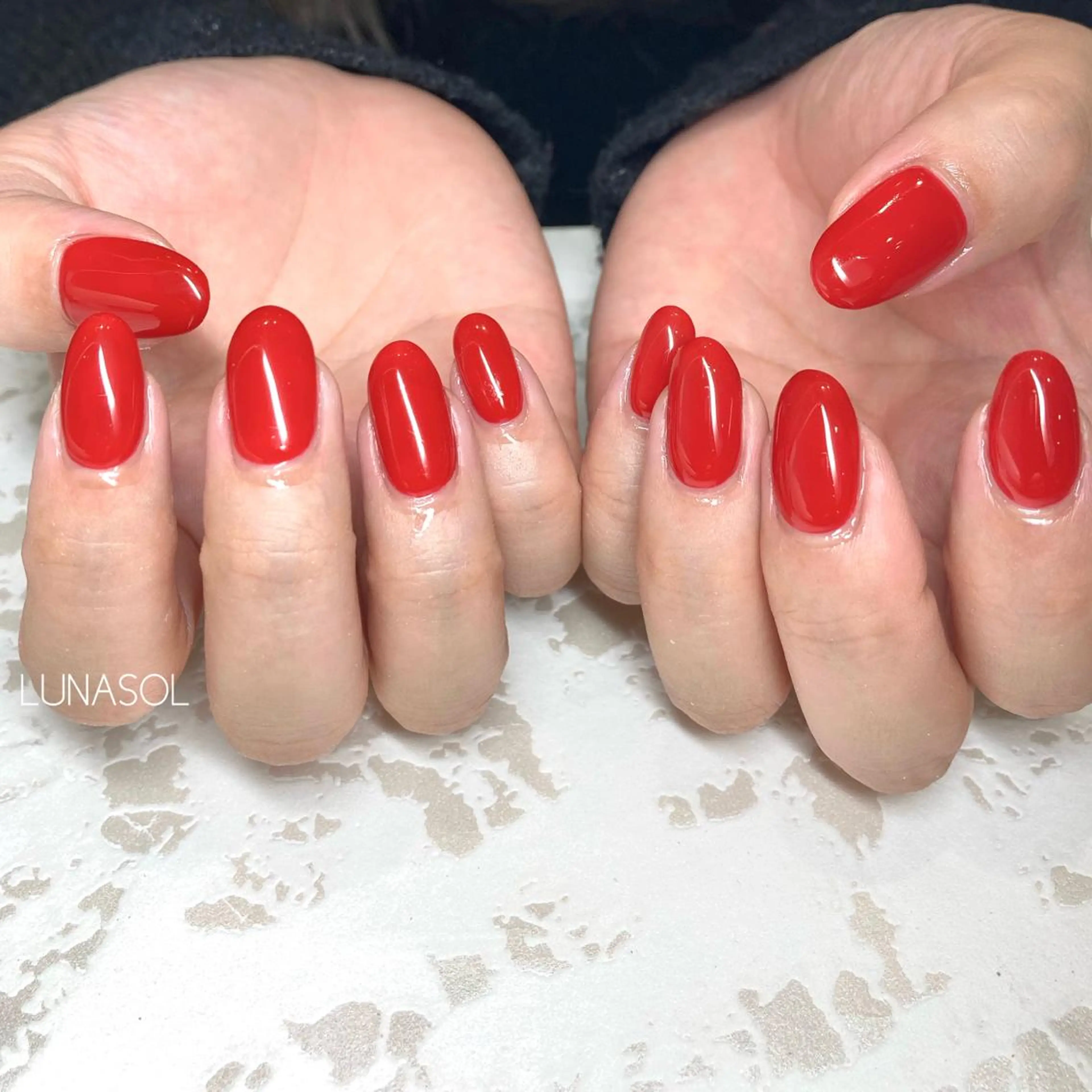 ネイル ワンカラーネイル ハンドネイル soluna ソルーナのネイルデザイン