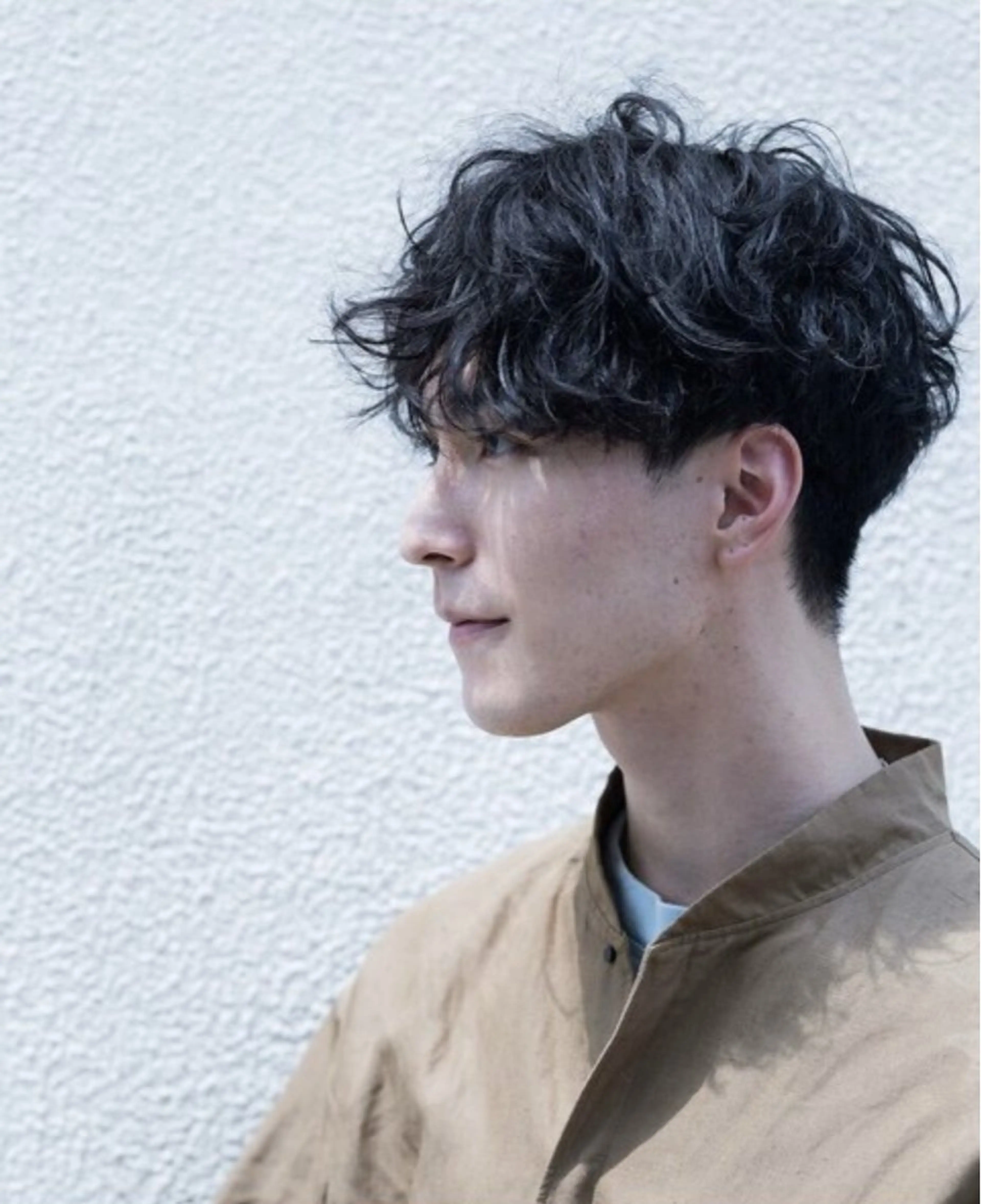 ショート パーマ メンズ メンズパーマ くせ毛 カット パーマ 透明感カラー🫧 nanamiのヘアスタイル