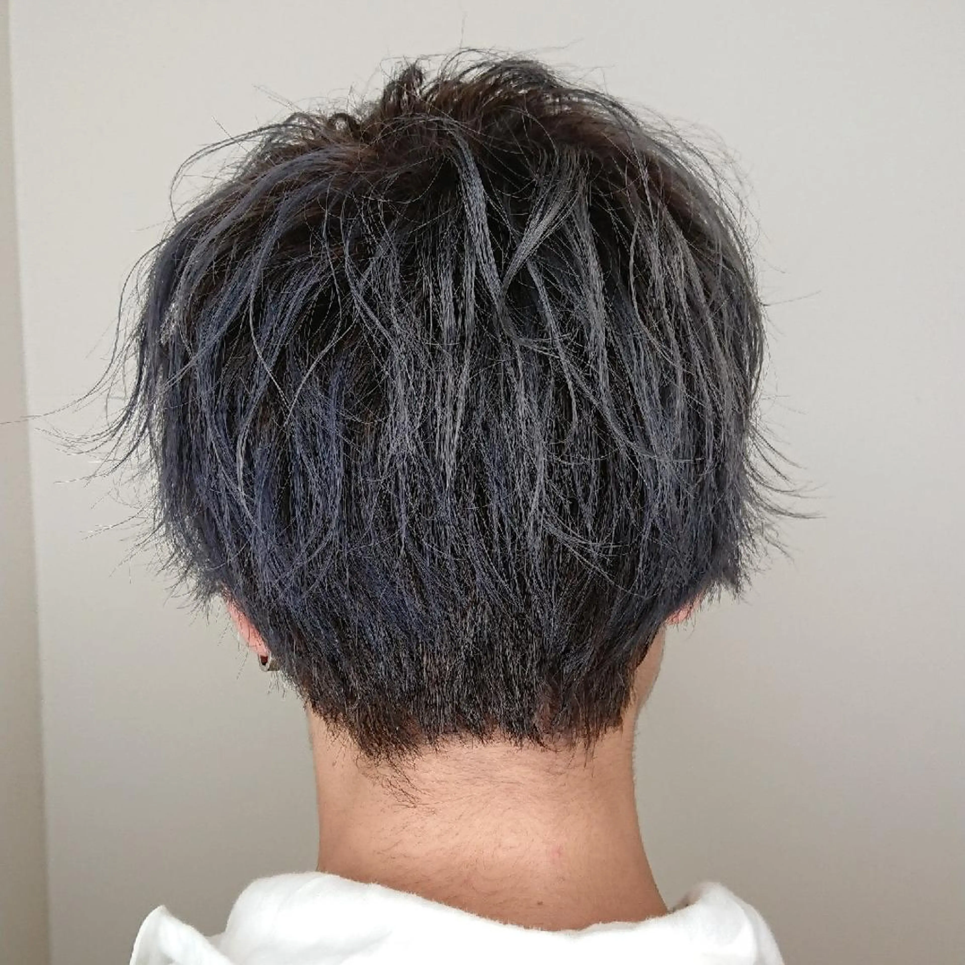 メンズ カラー アップバング メンズブリーチ マッシュ メンズパーマ ブリーチ カット ヘアカラー ブリーチ/ヘアケア/ 艶髪/イギチハルのヘアスタイル