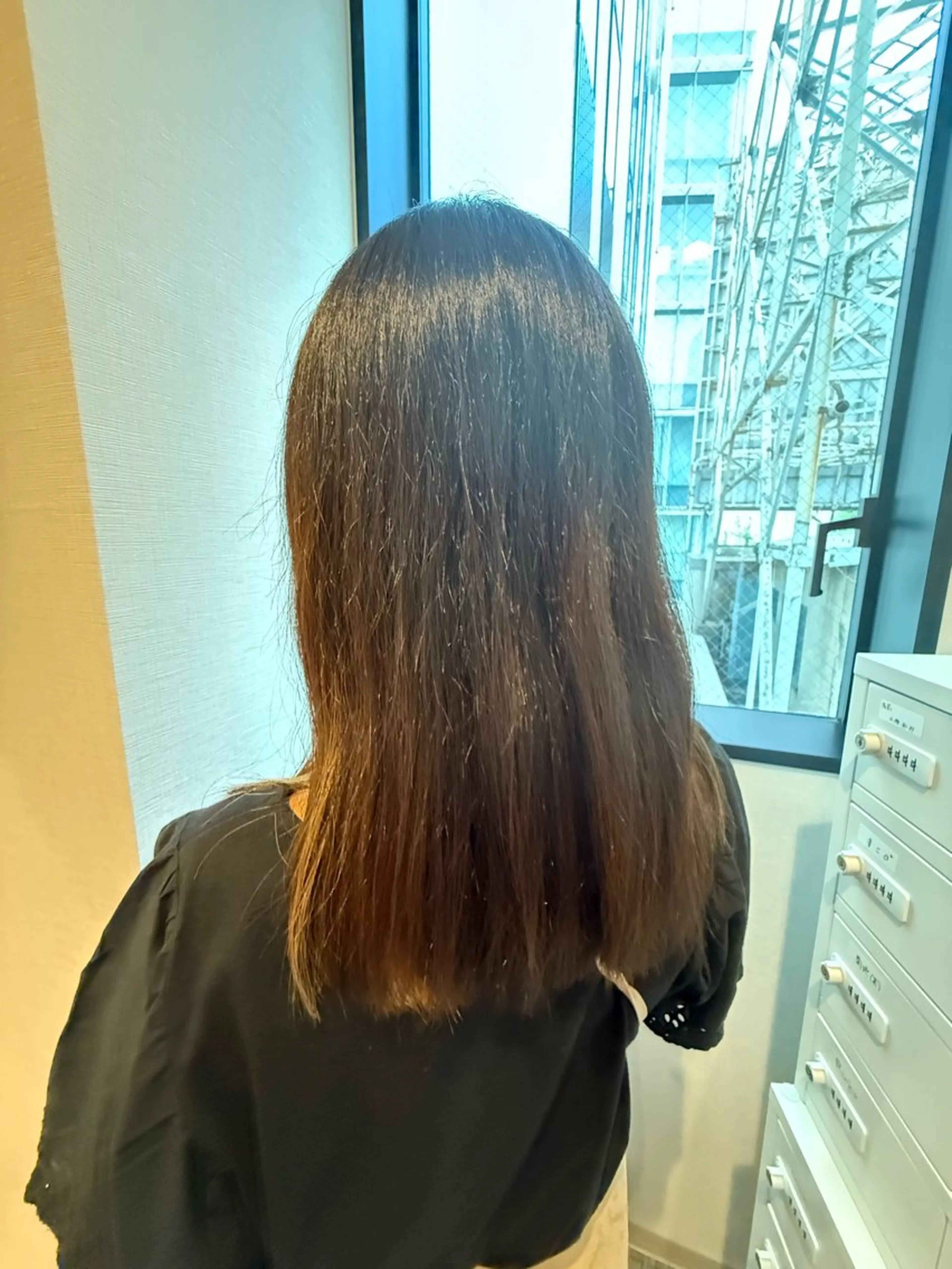 セミロング 束感まつエク/ カットモデルくるみのマツエク・マツパデザイン