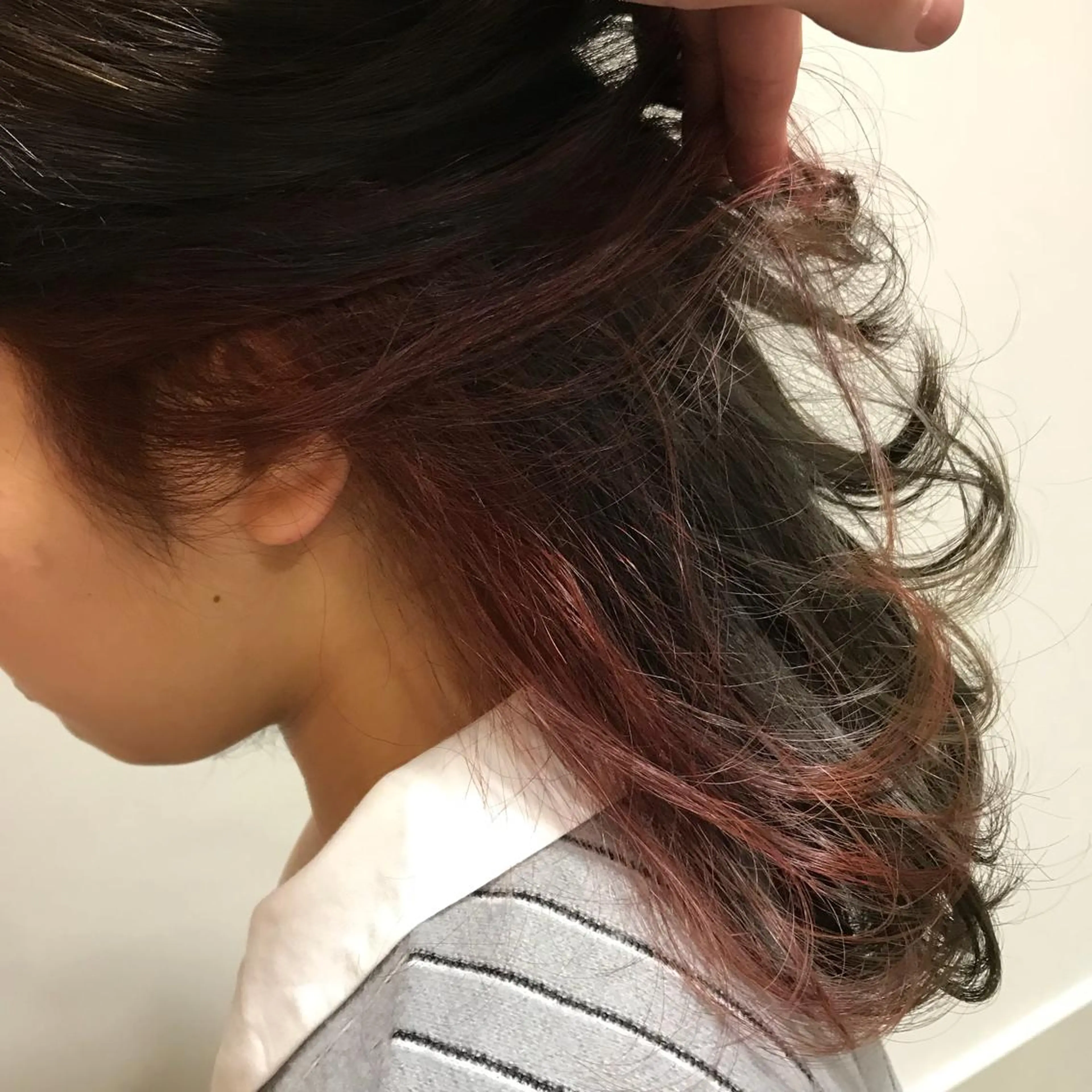 ミディアム ヘアカラー 長谷川 誠志のヘアスタイル