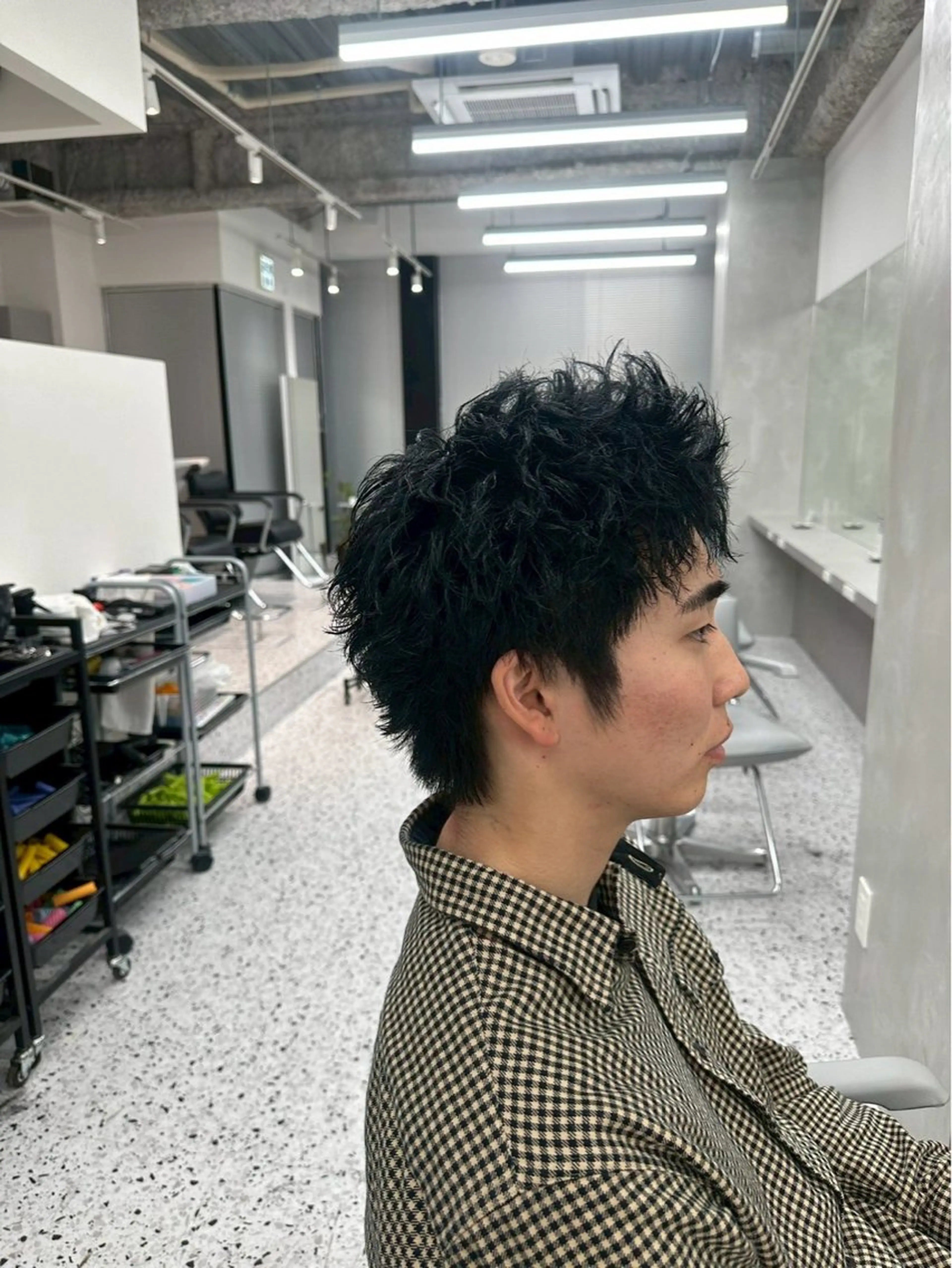 メンズ スパイキーショート メンズ専門/パーマ 特化/栄/北出瑞貴のヘアスタイル