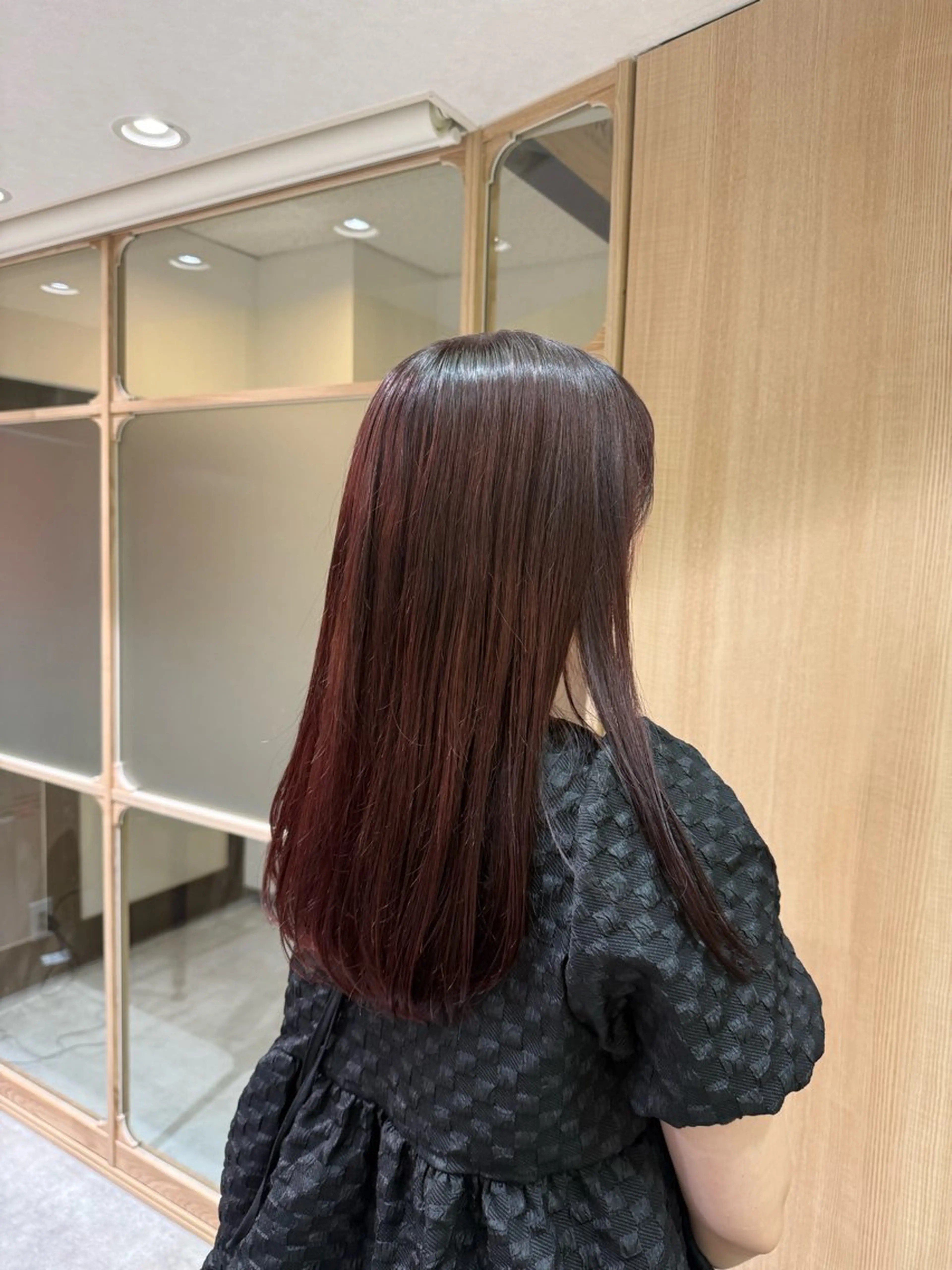 ロング カラー ピンクカラー カット ヘアカラー RosierBlue 工藤のヘアスタイル