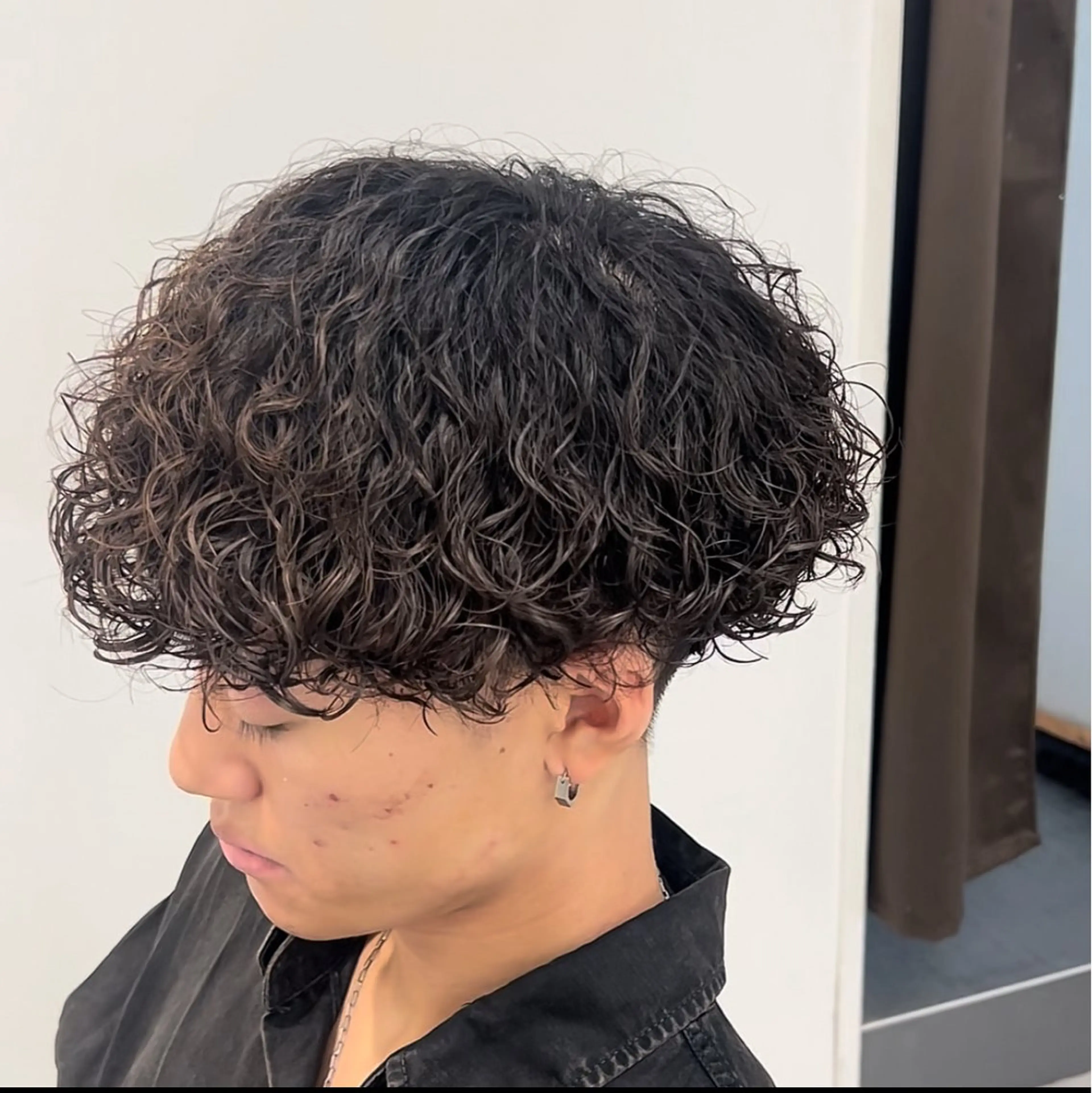 パーマ メンズ メンズパーマ プードルパーマ プードルパーマ メンズ専門/パーマ 特化/栄/北出瑞貴のヘアスタイル